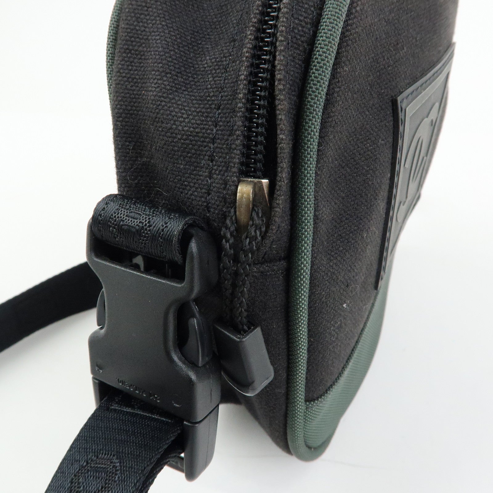 CHANEL COCO Mark Sports Line Canvas Shoulder Bag Black 8490254