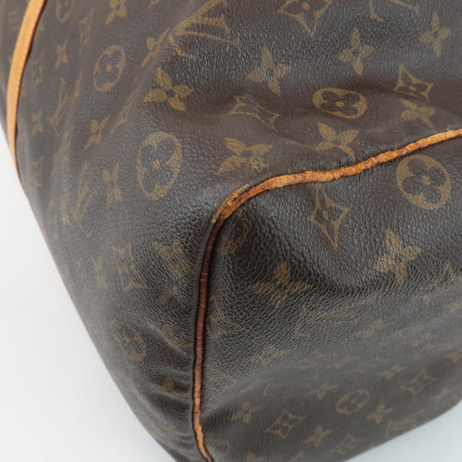 Louis Vuitton Monogram Keep All 60 Boston Bag Hand Bag Brown M41422 Used