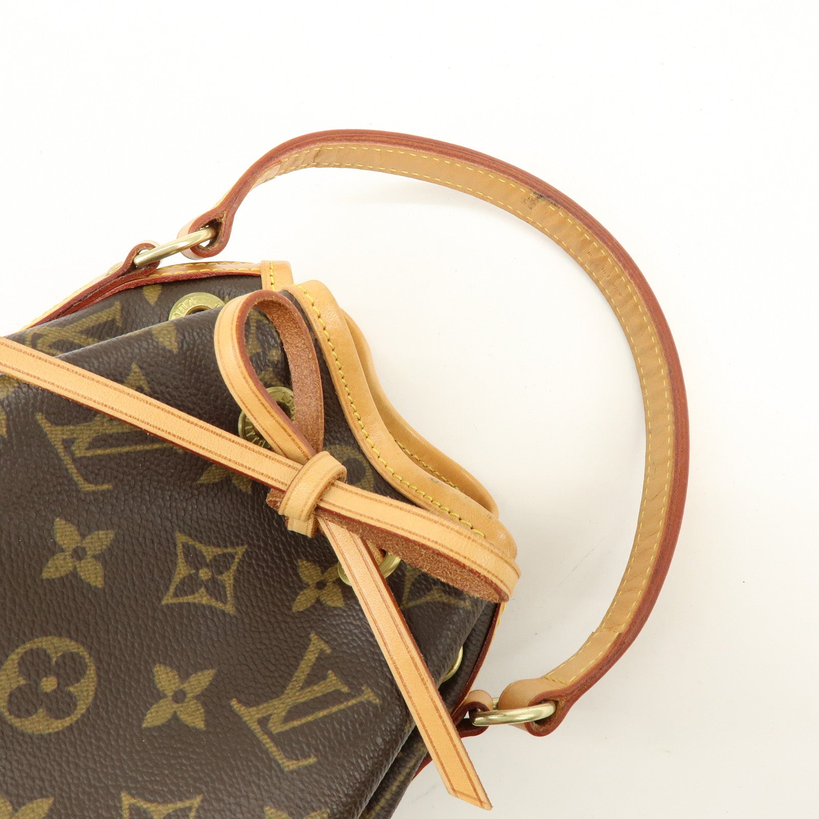 Louis Vuitton Monogram Mini Noe Drawstring Hand Bag Brown M42227