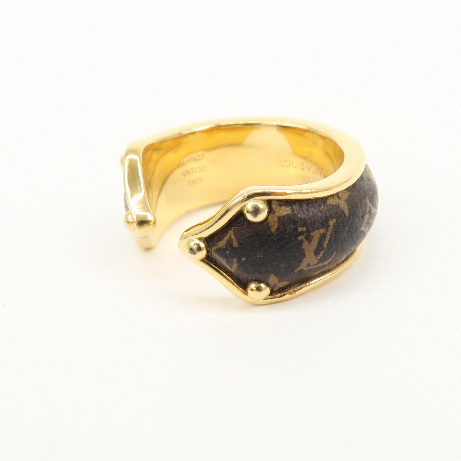 Louis Vuitton Bague Nanogram Sweet Dream Metal Ring M Gold M69607