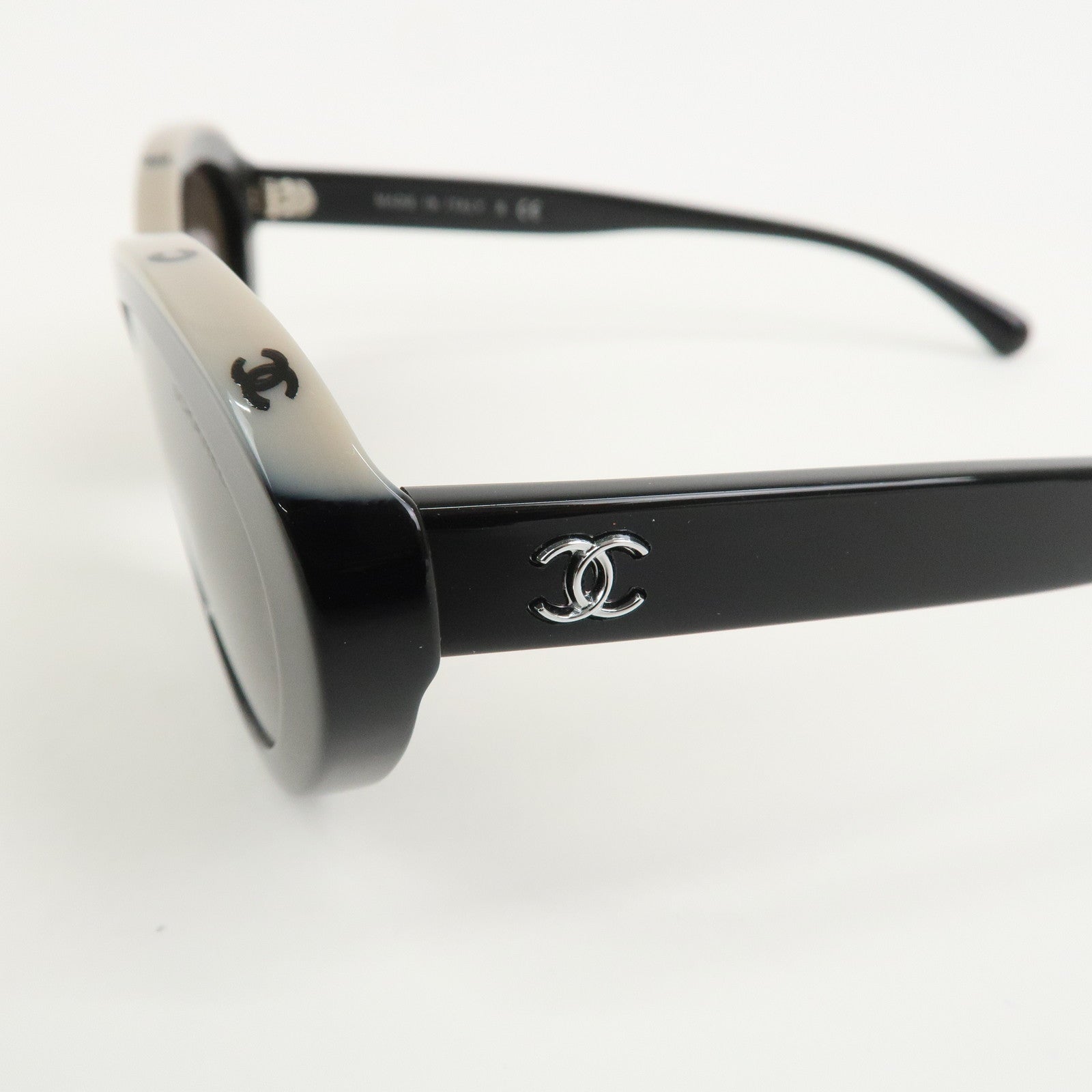 CHANEL Plastic Sunglasses Black 5416-A c.534/3 57□17 140 3N