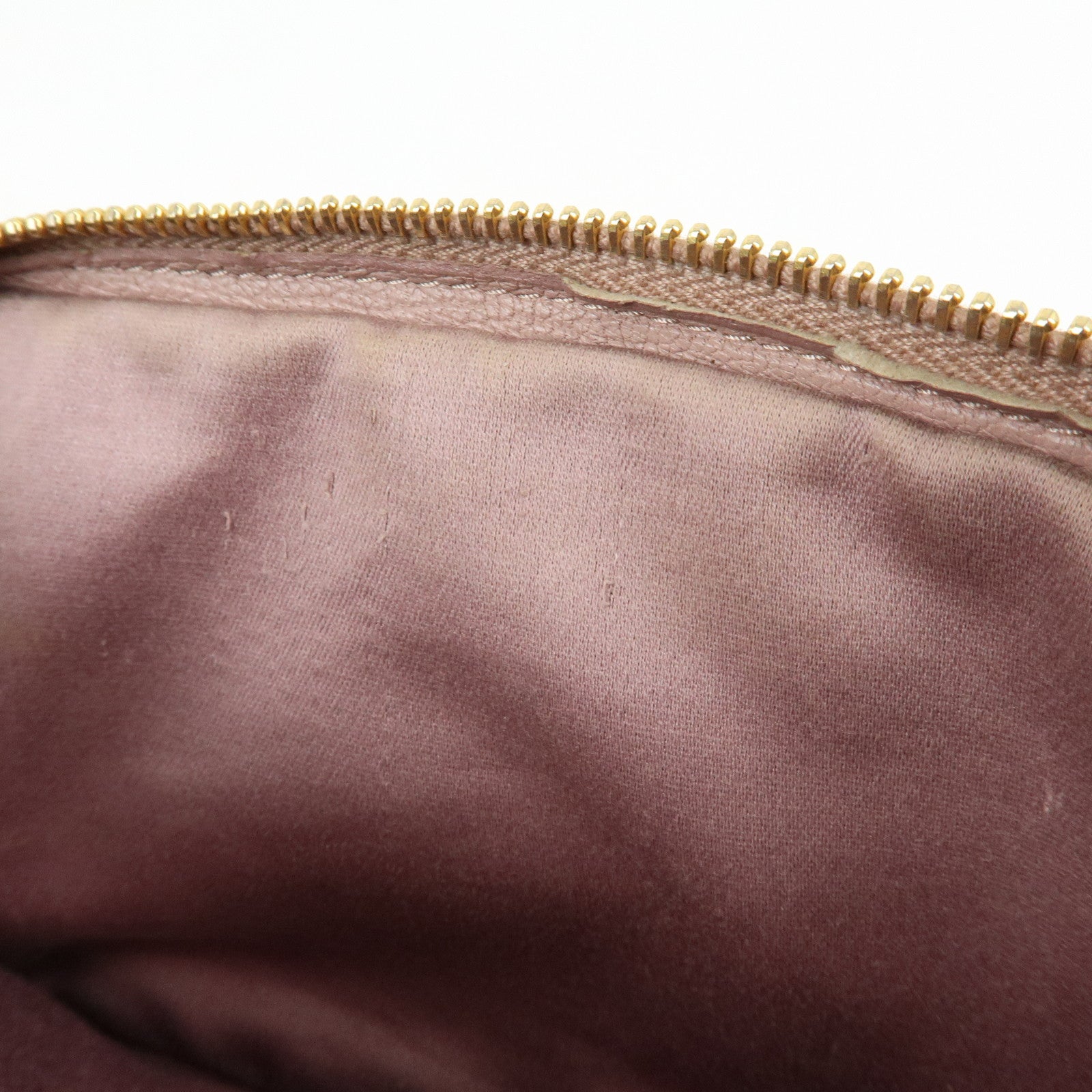 MIU MIU Logo Madras Leather Mini Shoulder Bag Light Purple