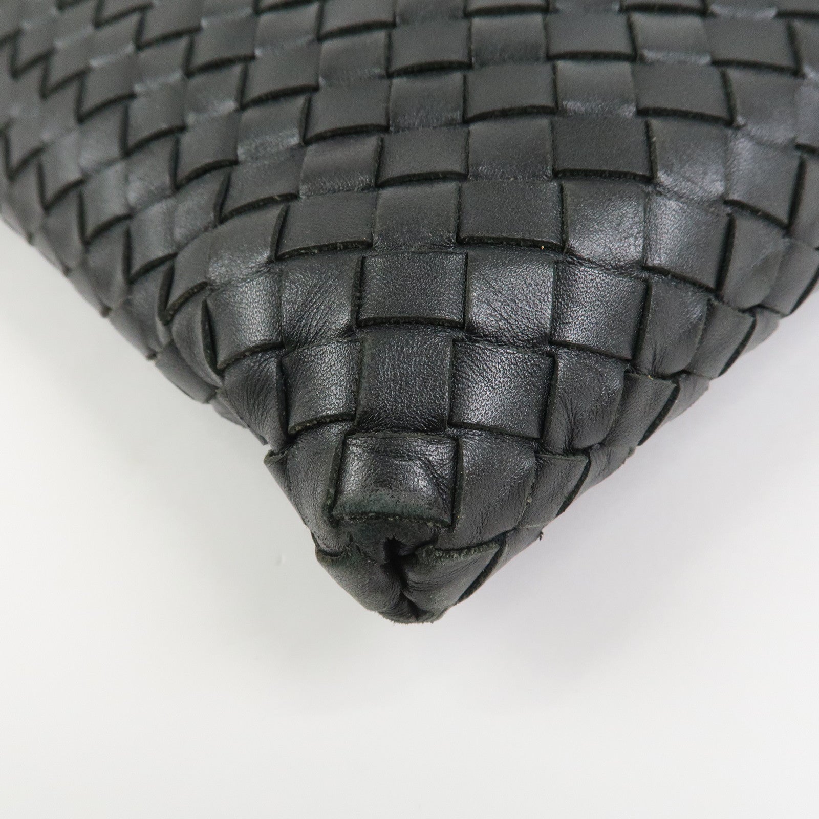 BOTTEGA VENETA Intrecciato Shoulder Bag Crossbody Bag Black 276356