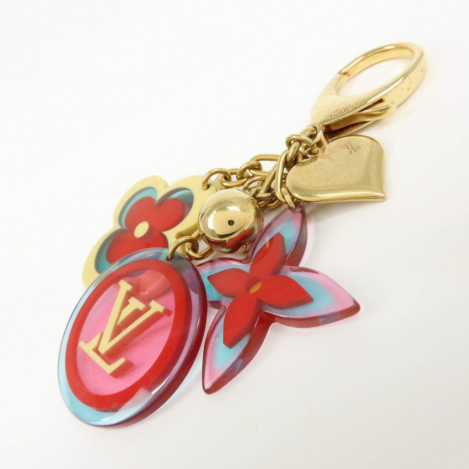 Louis Vuitton Metal Plastic Bijou Sac Candy Bag Charm Red M65726