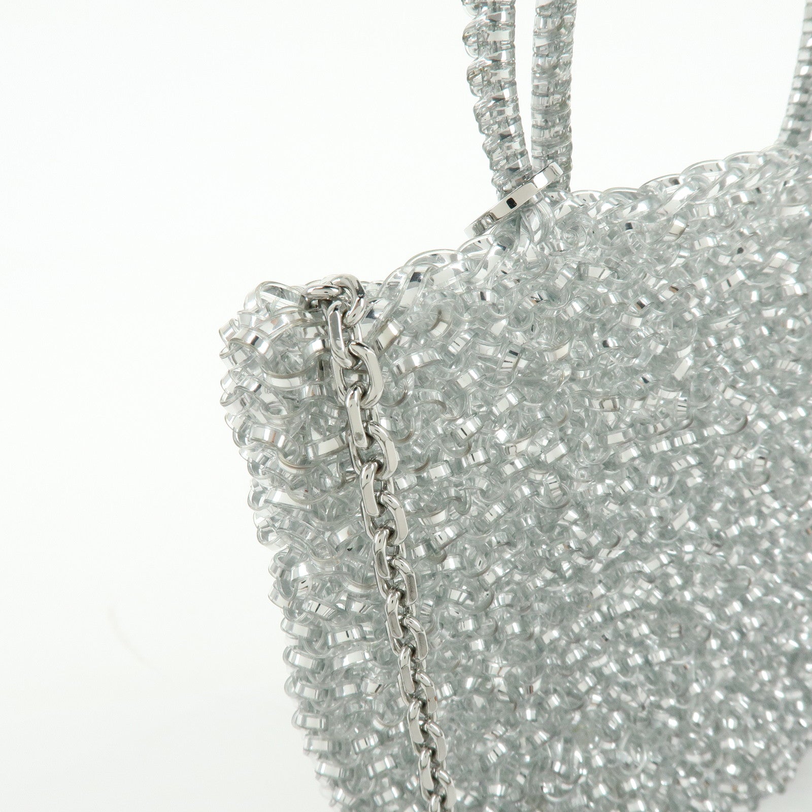 ANTEPRIMA PVC 2Way Bag Hand Bag Shoulder Bag Silver