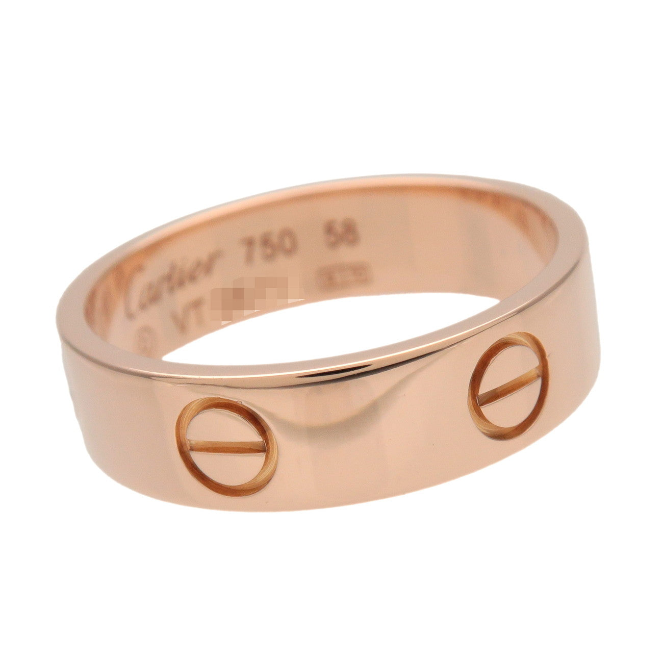 Cartier Love Ring K18 750PG #58 Rose Gold US8.5 EU58 HK18.5