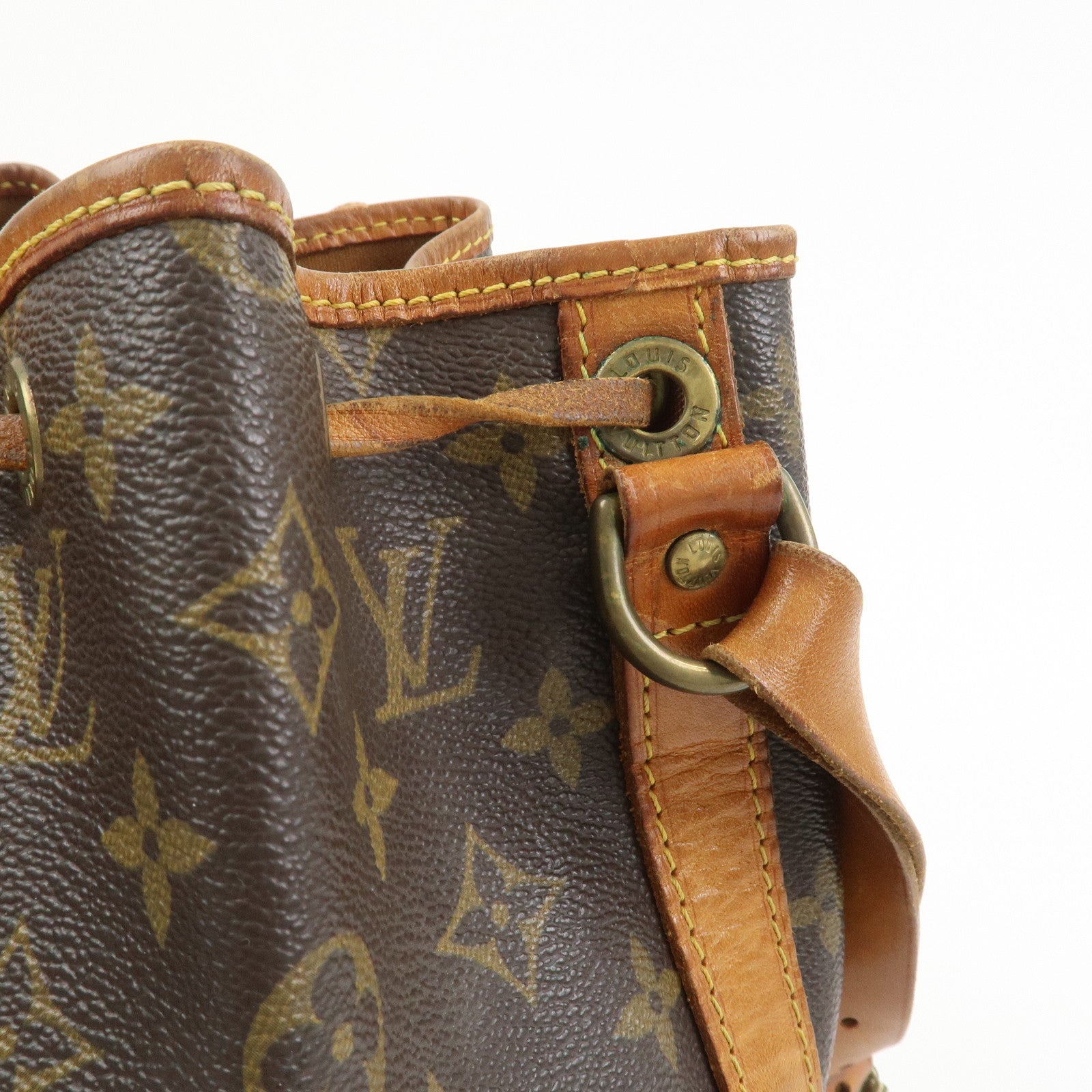Louis Vuitton Monogram Petit Noe Shoulder Bag Brown M42226