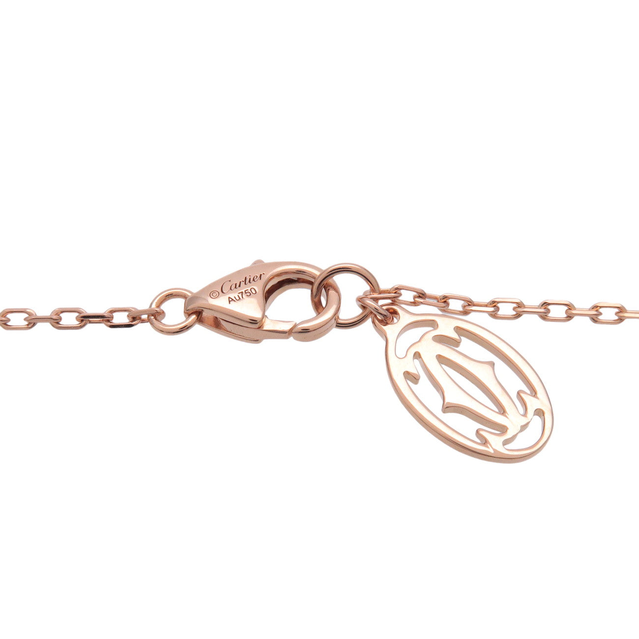 Cartier Diamants Legers Necklace SM Diamond 0.09ct 750PG Rose Gold