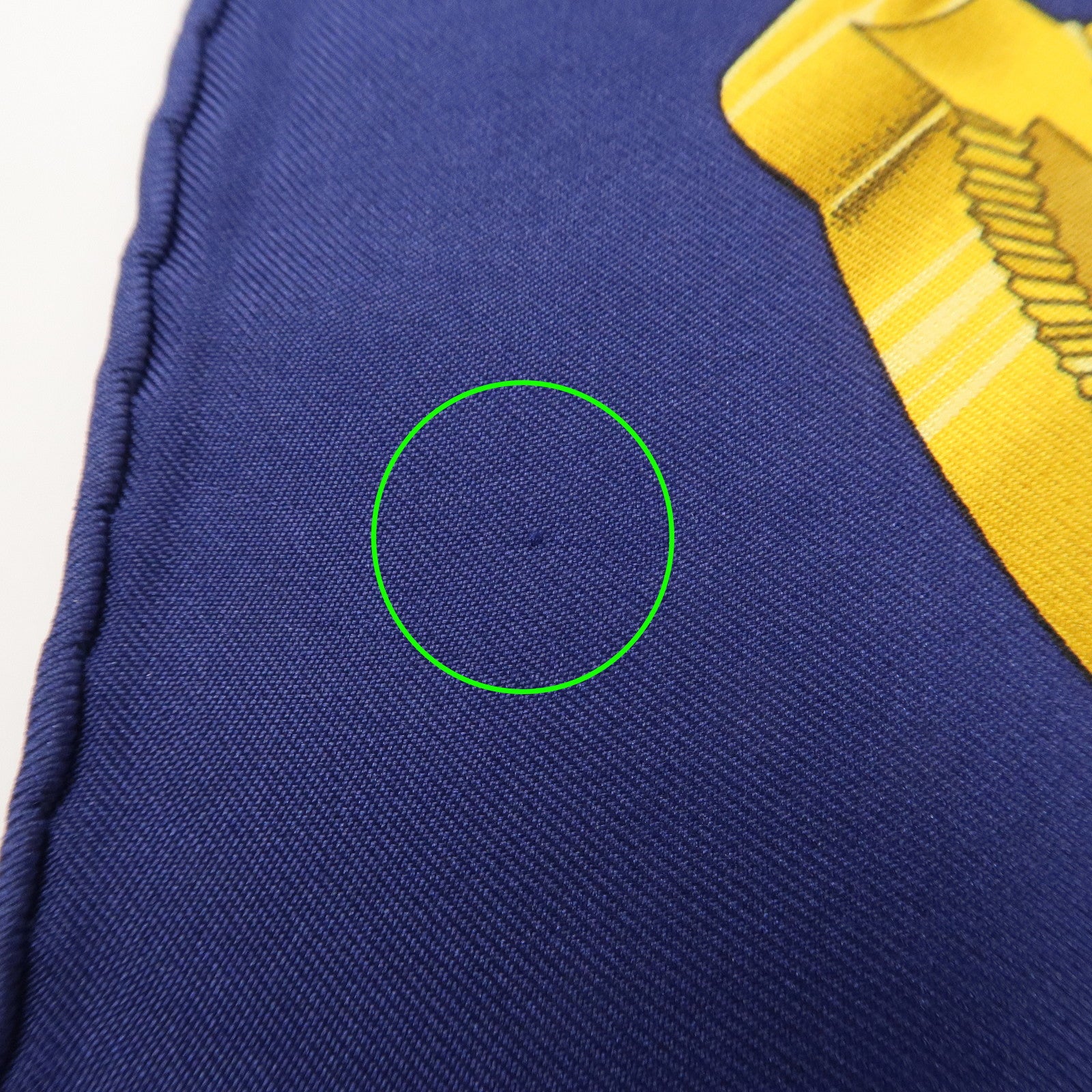 HERMES Carre 90 Silk 100% Blue Yellow Green Used