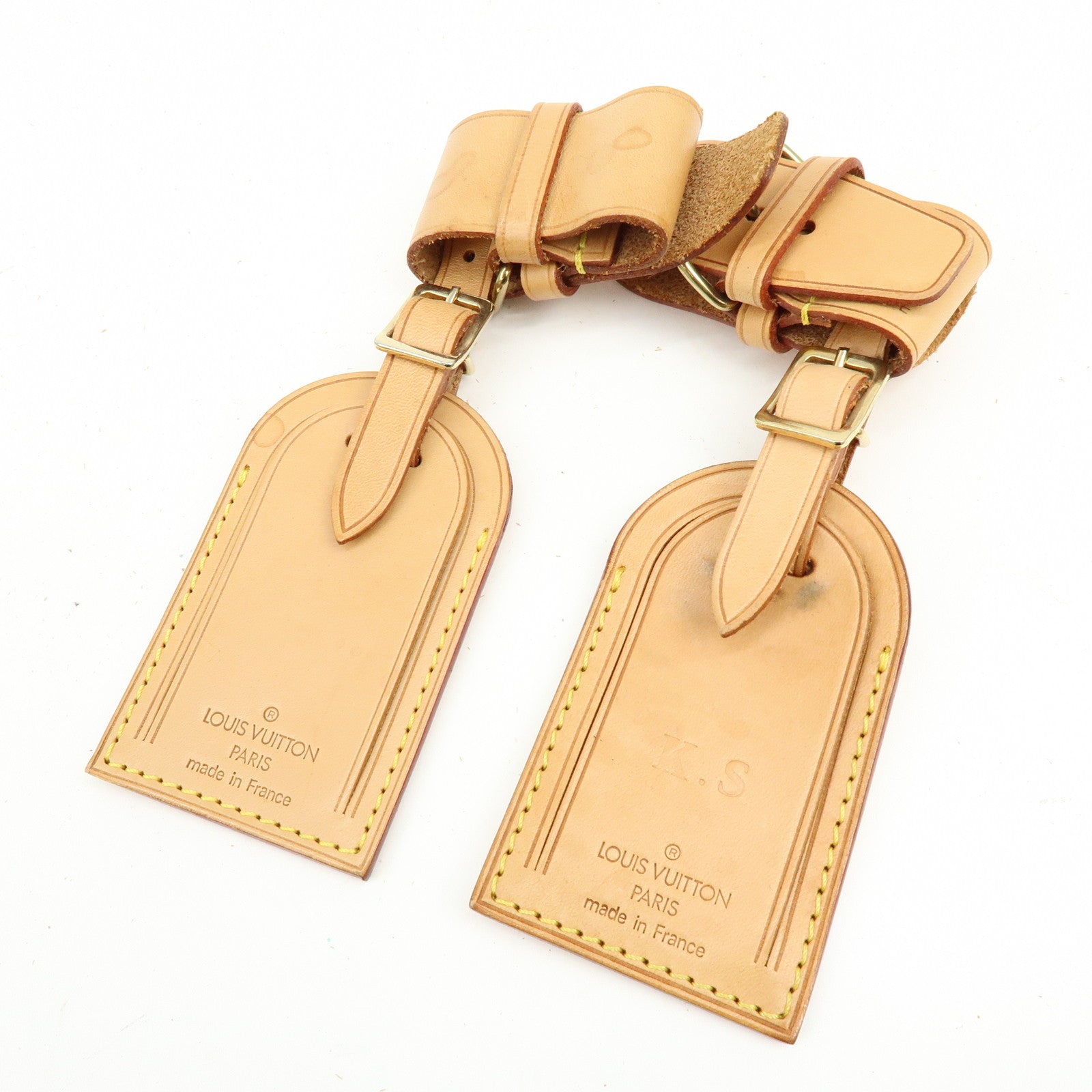 Louis Vuitton Set of 10 Leather Name Tag & Poignet
