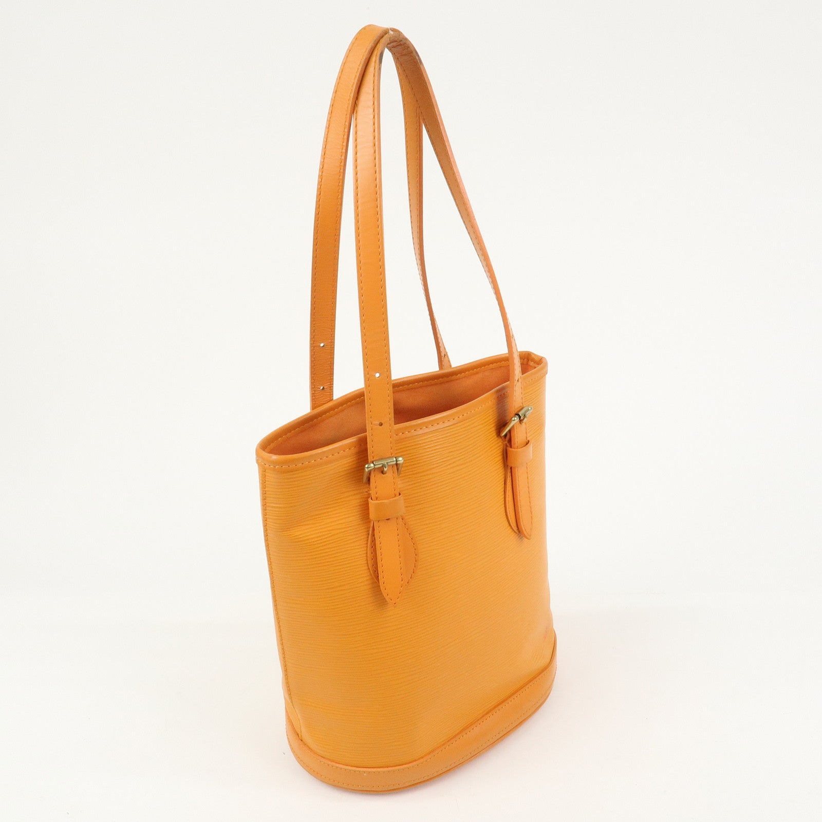 Louis Vuitton Epi Bucket PM Shoulder Bag Tote Bag Mandarin M5899H