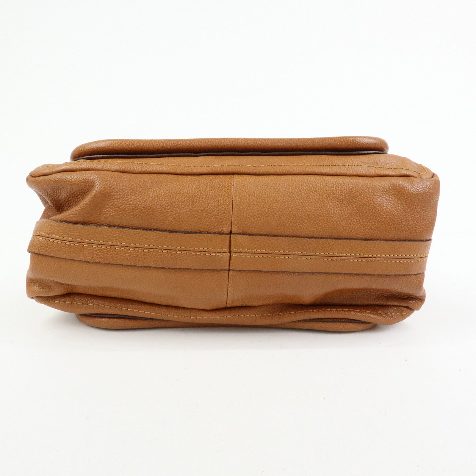 Chloe Paraty Leather 2Way Bag Shoulder Bag Hand Bag Brown