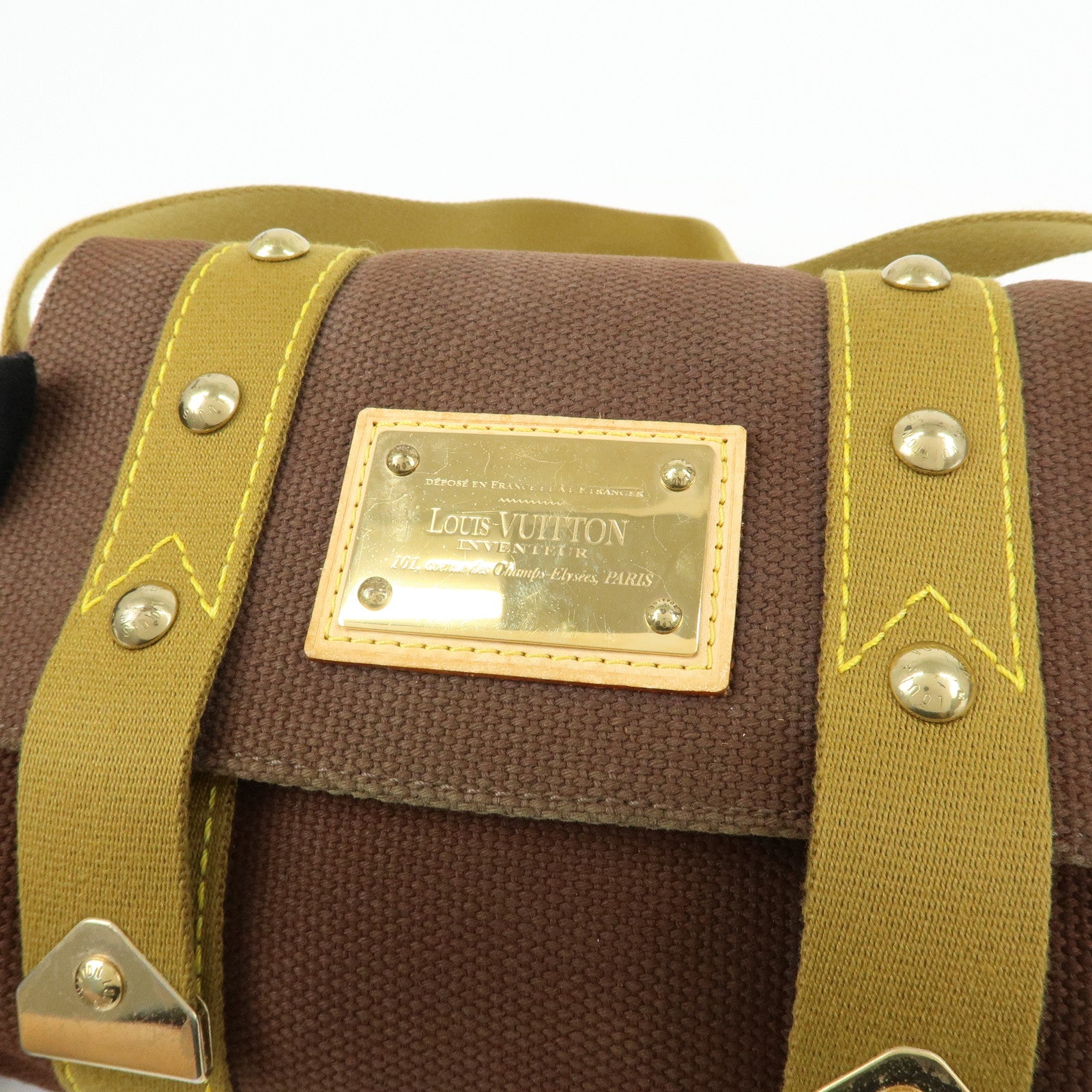 Louis Vuitton Antigua Canvas Sacre Rabat Blanc Shoulder Bag M40072