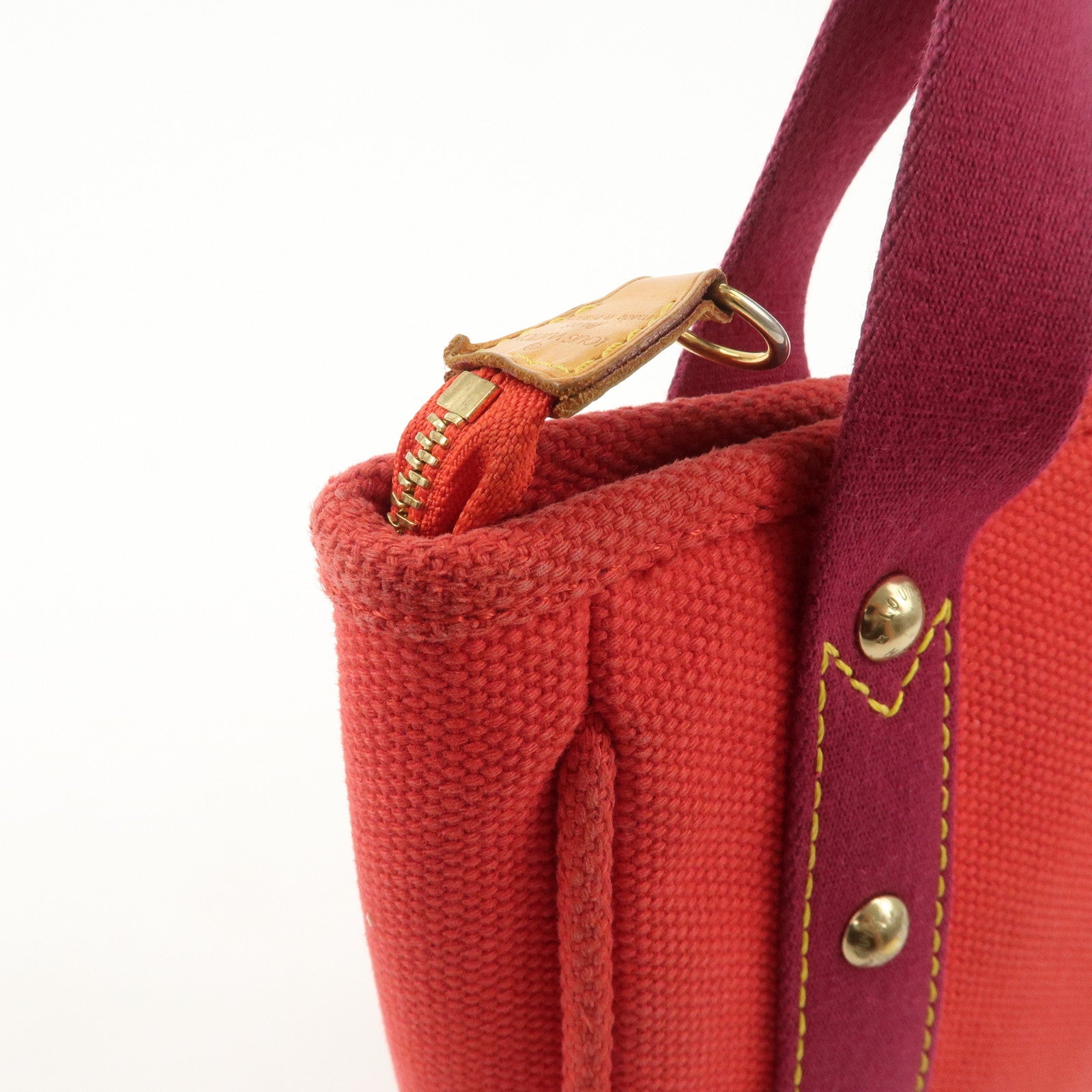 Louis Vuitton Antigua Cabas PM Hand Bag Rouge M40037