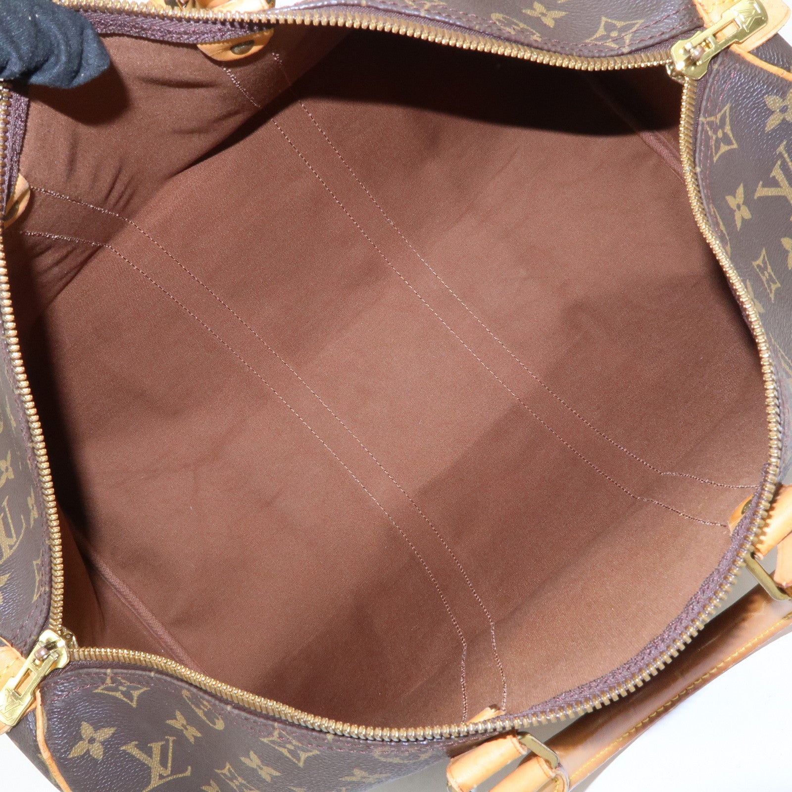 Louis Vuitton Monogram Canvas Keep All 45 Boston Bag Brown M41428