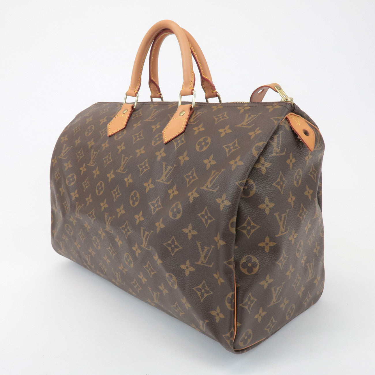 Louis Vuitton Monogram Speedy 40 Hand Bag Boston Bag Brown M41522