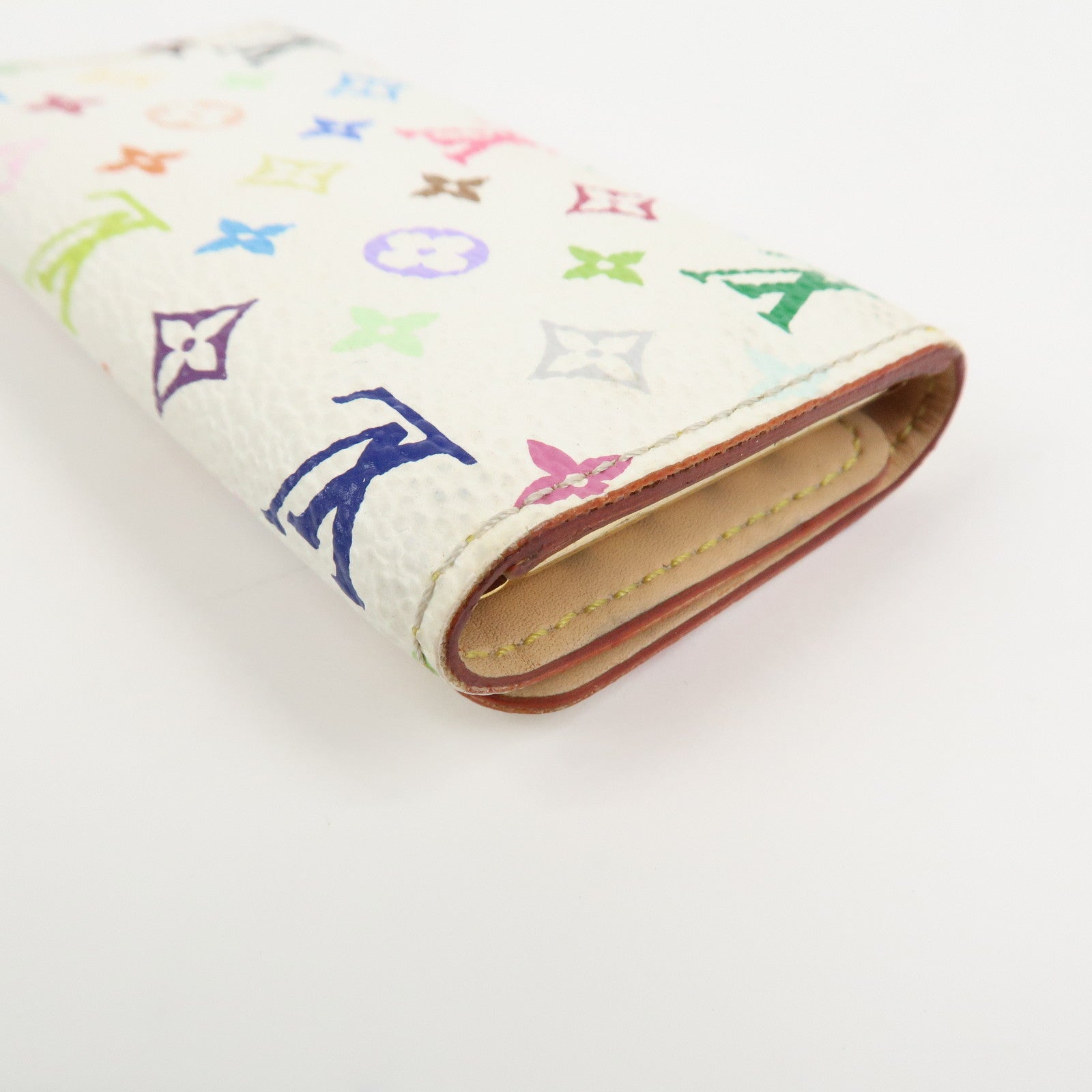 Louis Vuitton Monogram Multicolor Multiclés 4 Key Case Blanc M60043