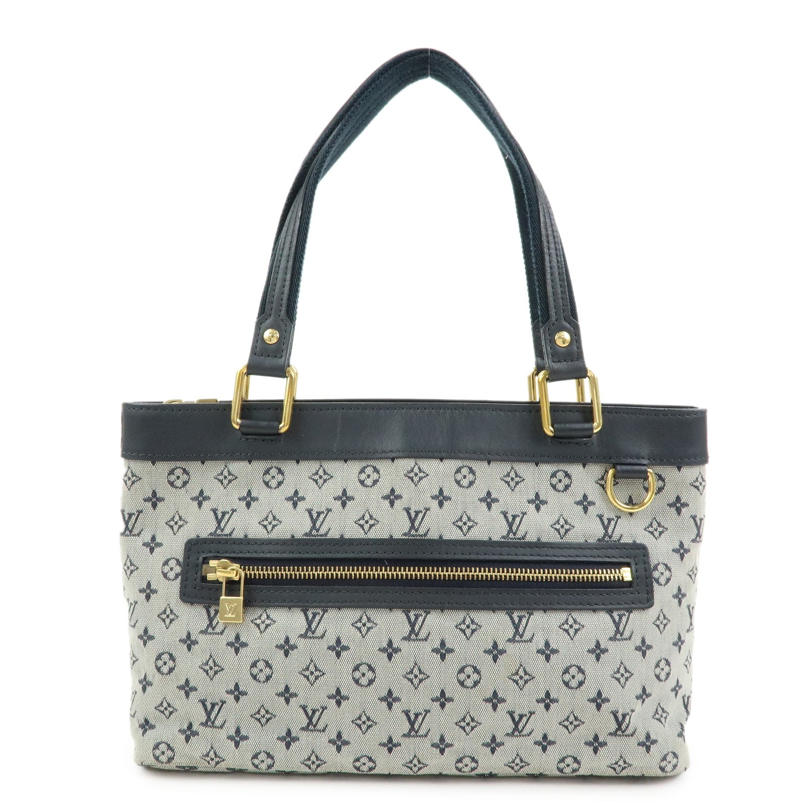 Louis Vuitton Monogram Mini Lin Lucille PM Hand Bag Blue M92676