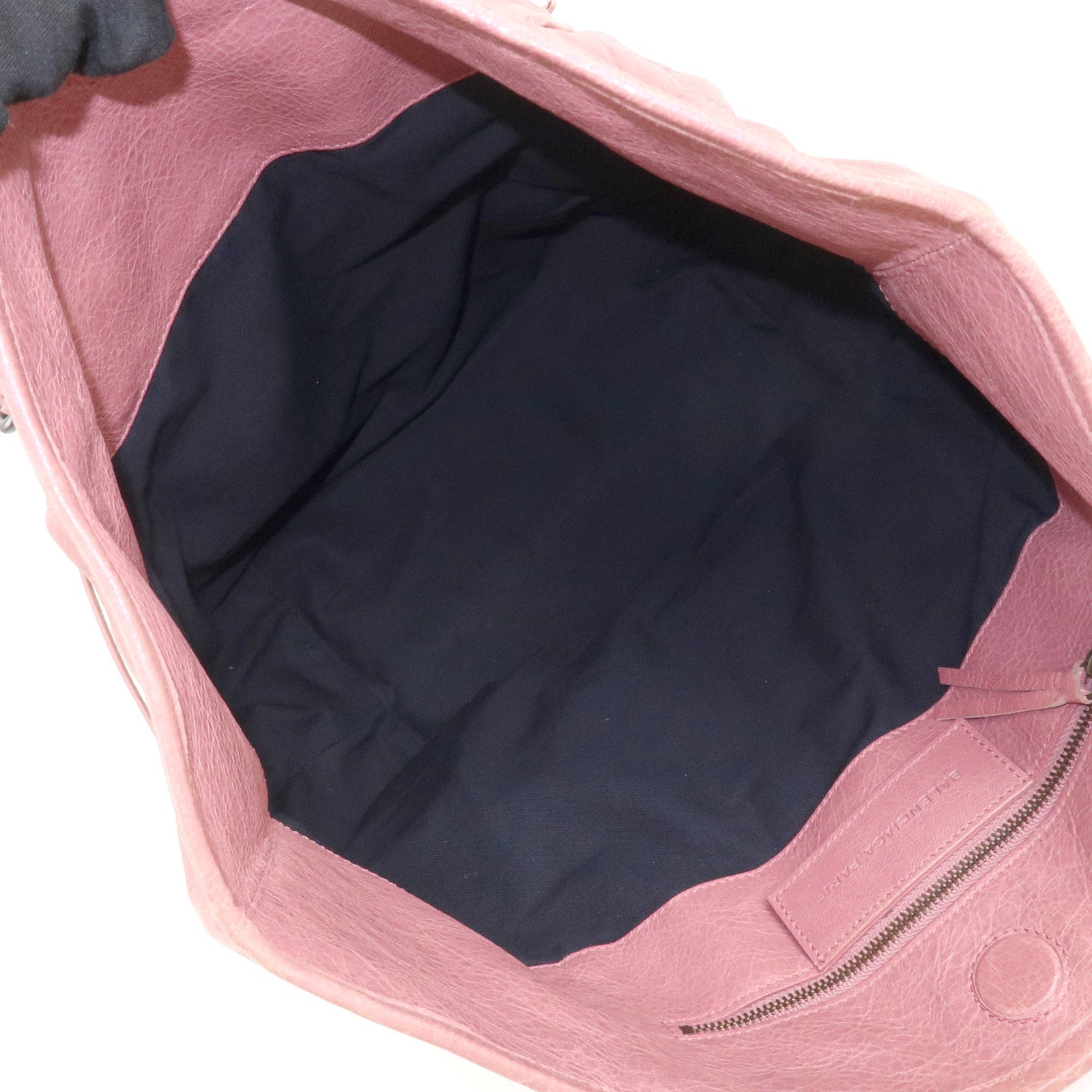 BALENCIAGA The Sunday Leather Tote Bag Hand Bag Pink 228750