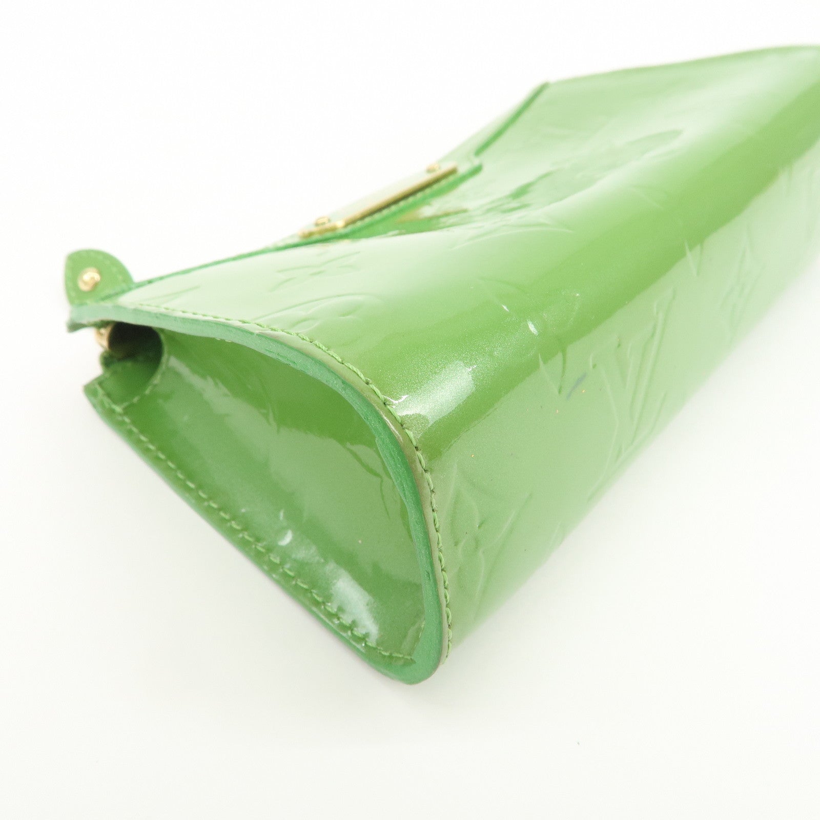 Louis Vuitton Monogram Vernis Trousse Cosmetic Pouch Green M93649
