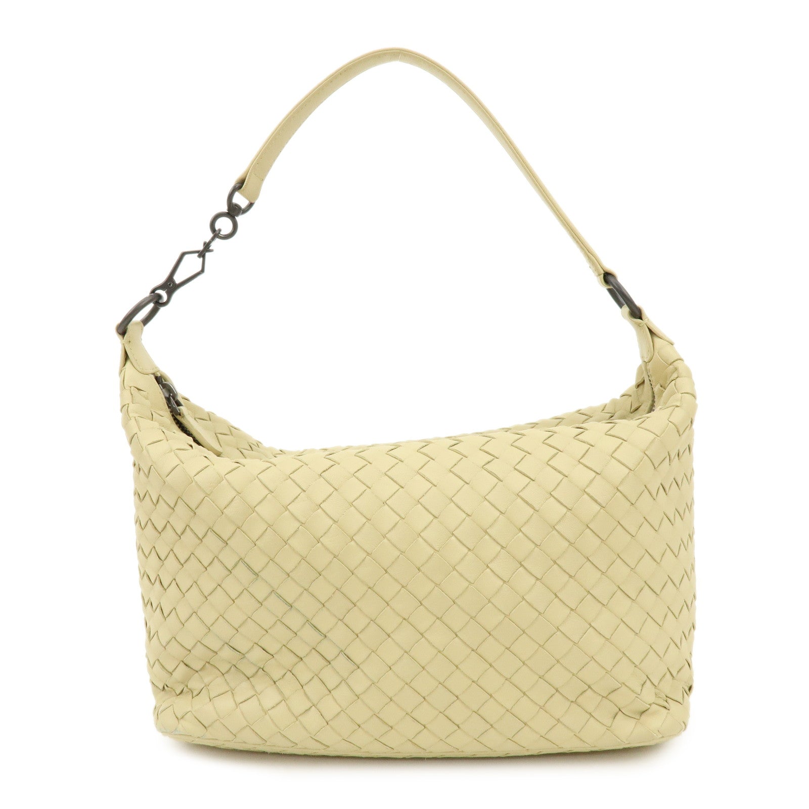 BOTTEGA VENETA Hobo Intrecciato Leather Shoulder Bag Beige 239988