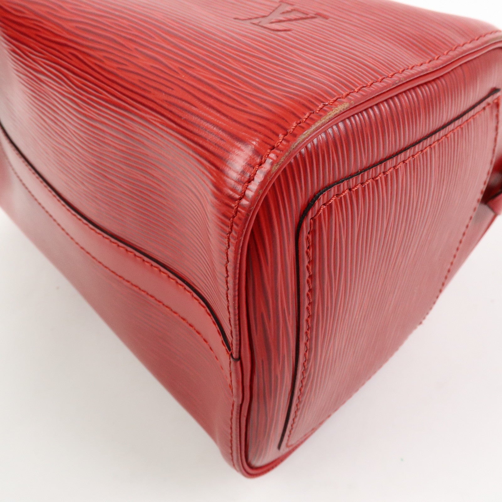 Louis Vuitton Epi Speedy 25 Boston Hand Bag Castilian Red M43017