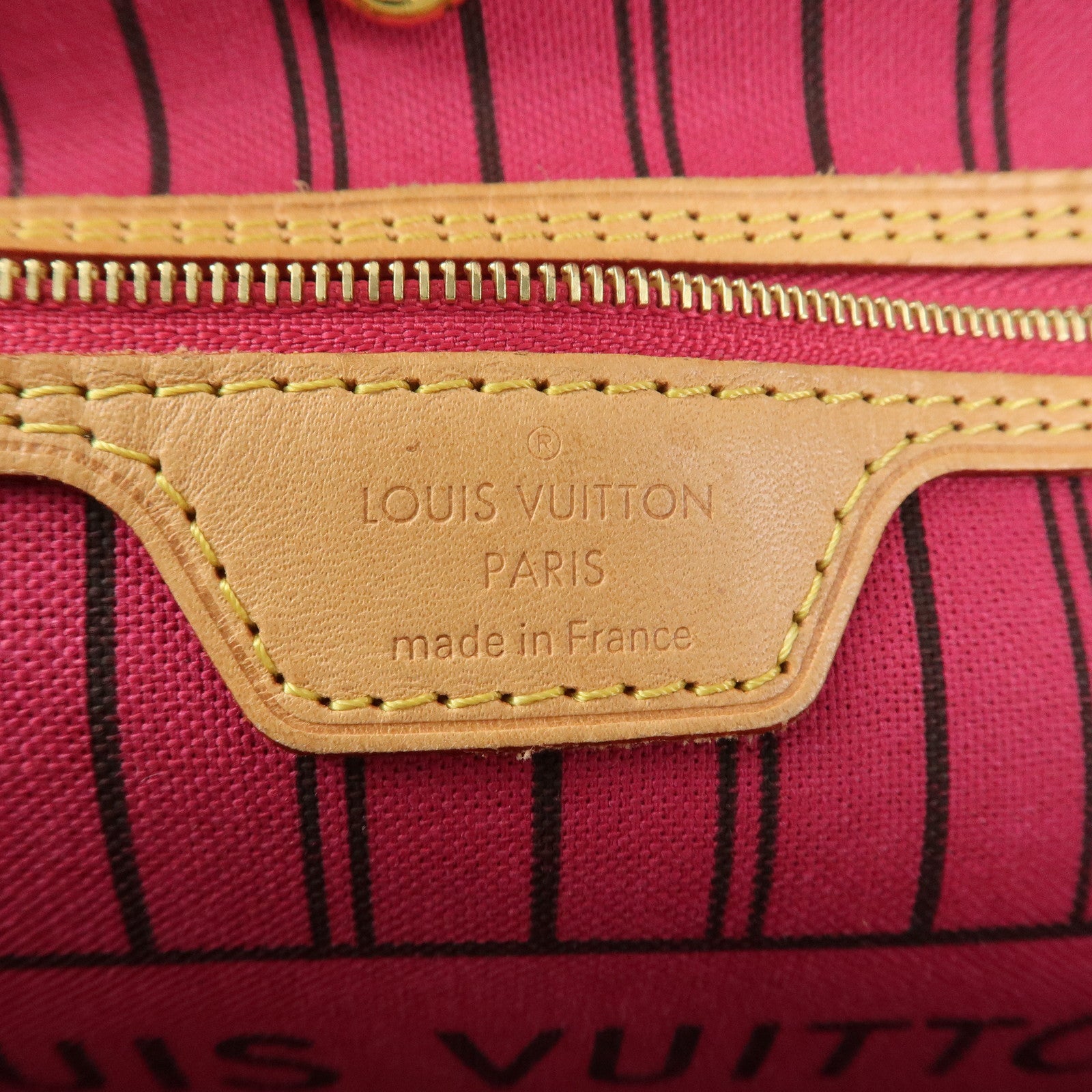 Louis Vuitton Monogram Neverfull MM Tote Bag Pivoine M41178 Used