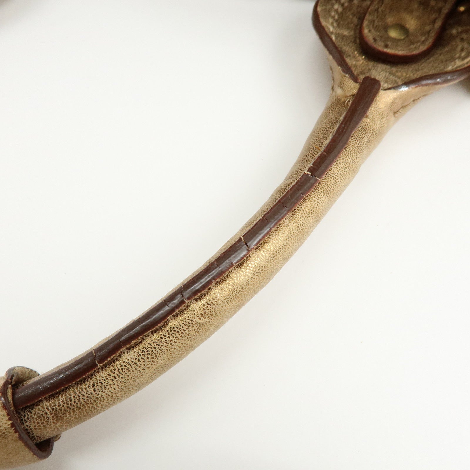 Chloe Paddington Leather Shoulder Bag Hand Bag Gold