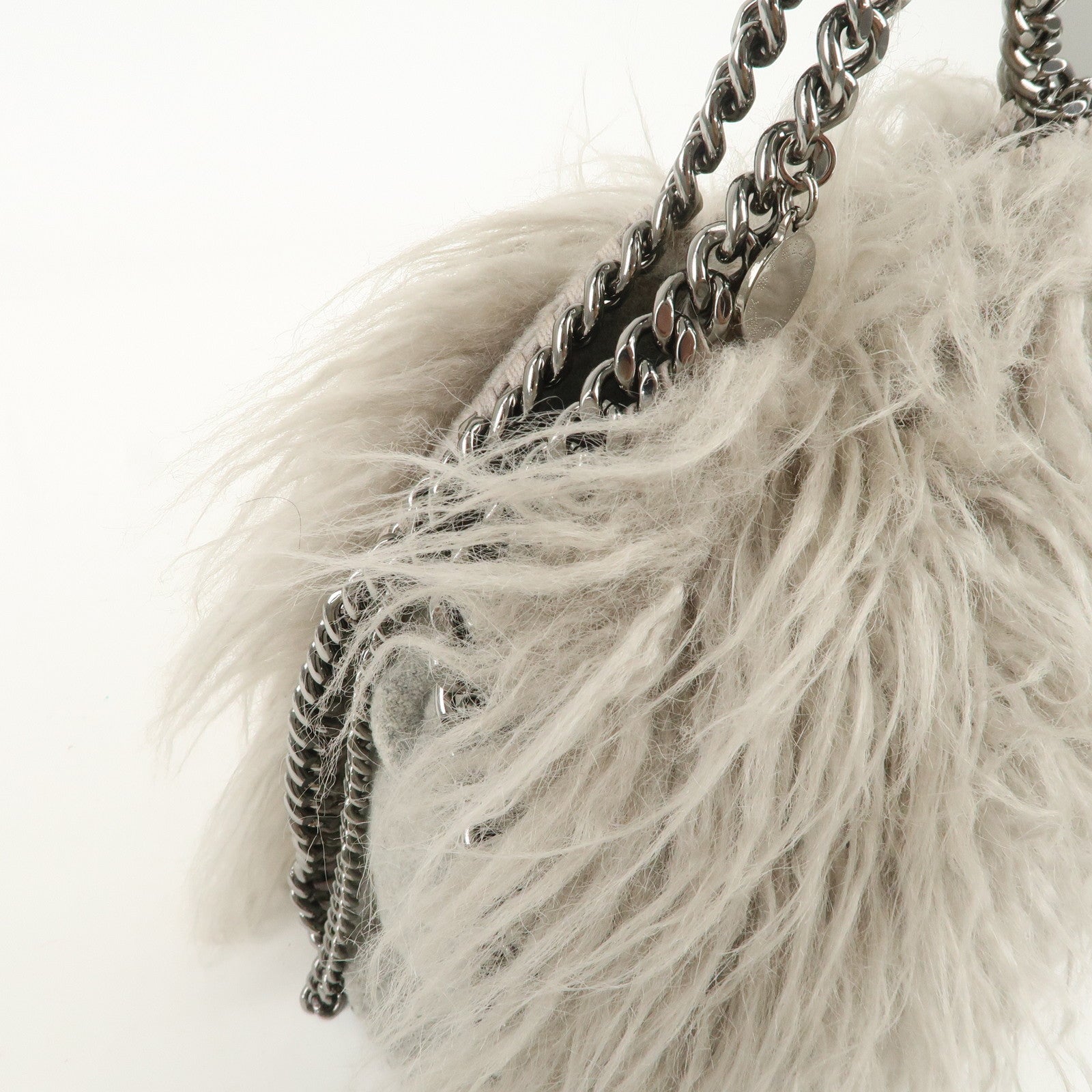 STELLA MCCARTNEY Falabella 2Way Bag Hand Bag Shoulder Bag Gray