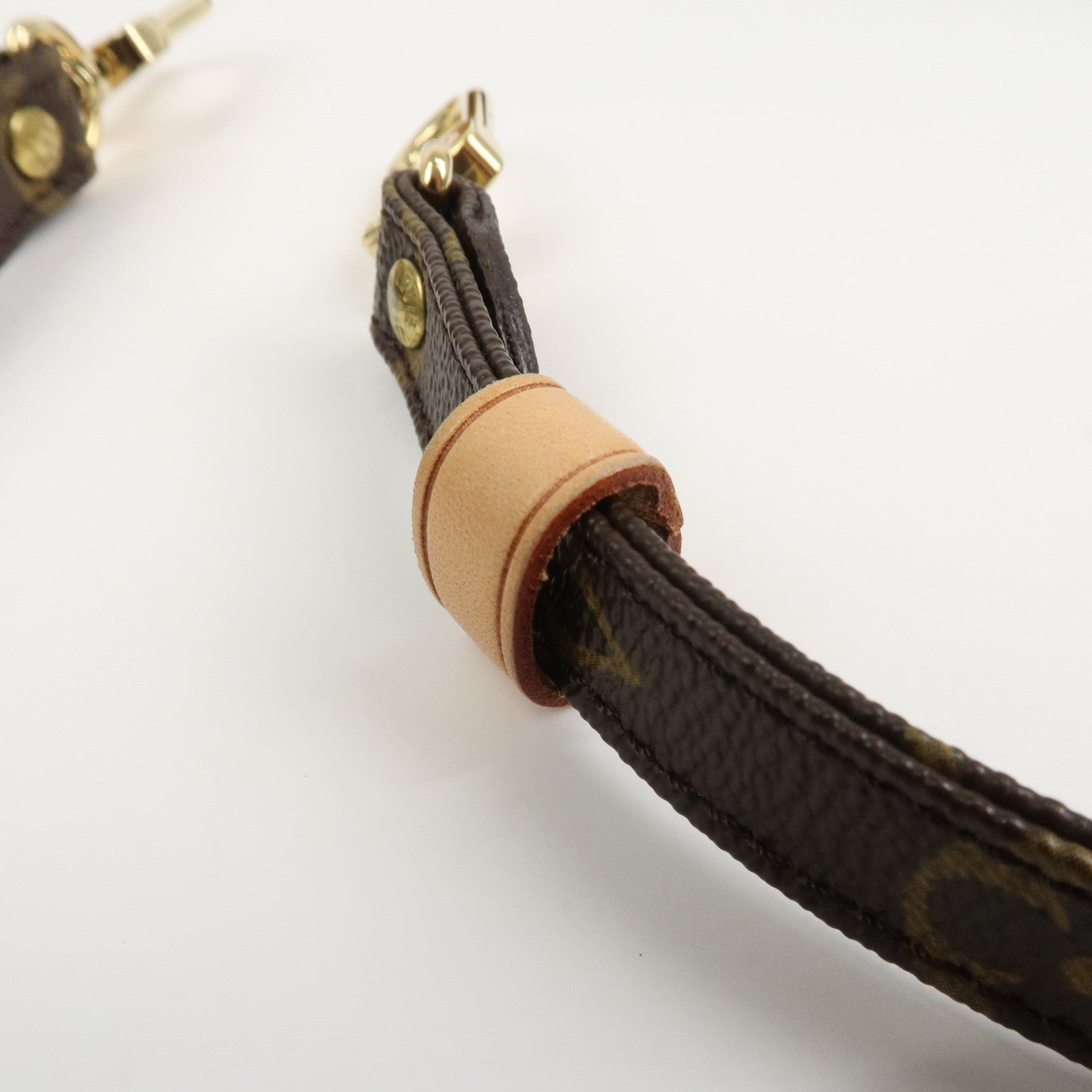 Louis Vuitton Monogram Leather Shoulder Strap 100cm 1.6cm Brown