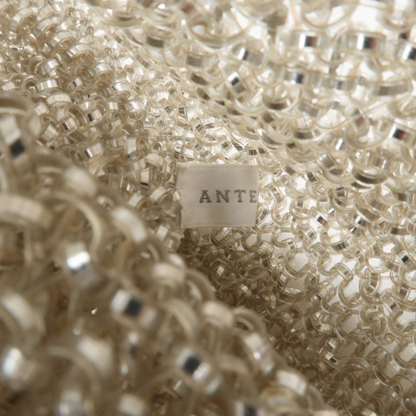 ANTEPRIMA PVC Hand Bag Shoulder Bag Clear Champagne Gold