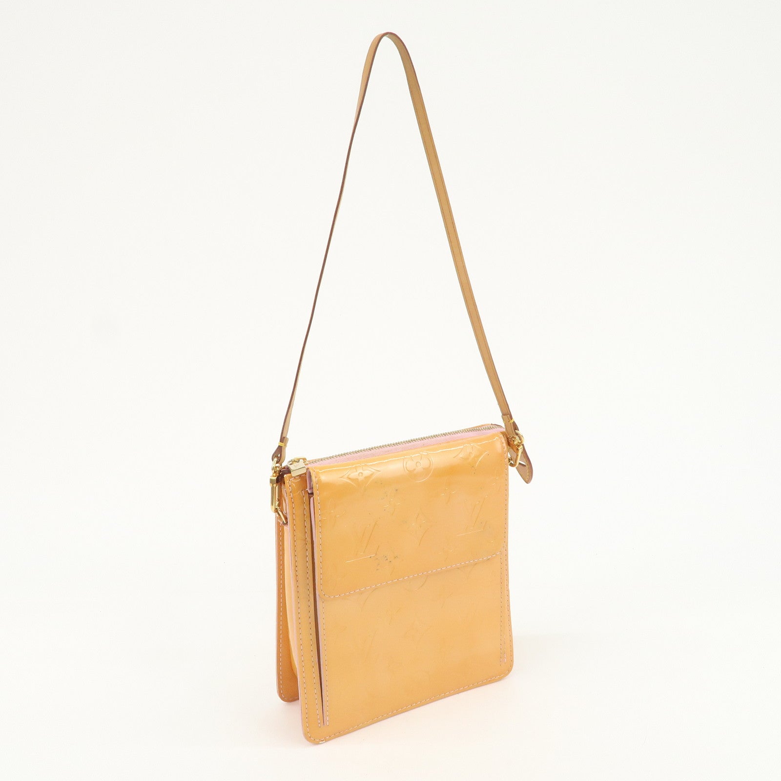 Louis Vuitton Monogram Vernis Leather Motto Shoulder Bag M91034