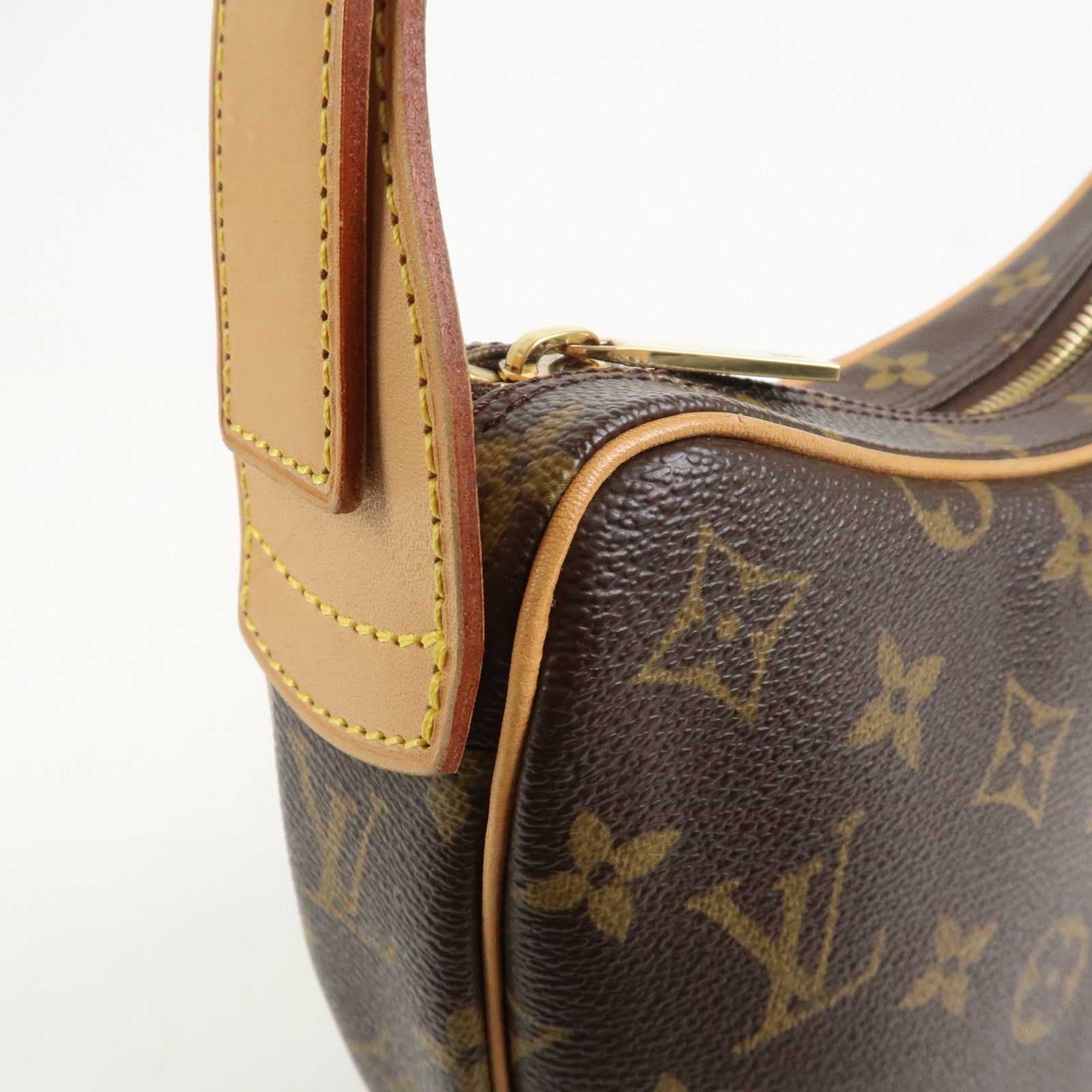 Louis Vuitton Monogram Croissant MM Shoulder Bag Brown M51512