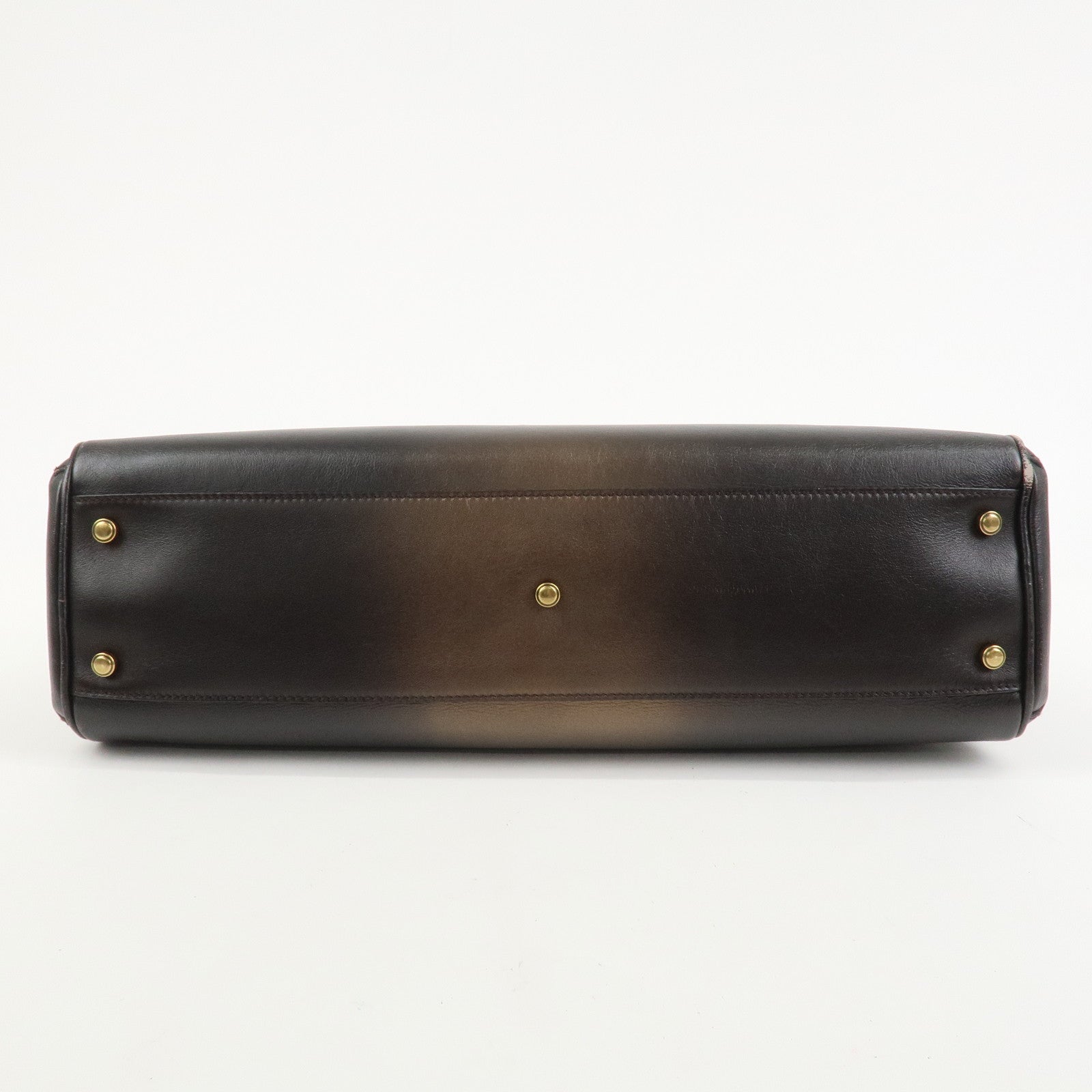 Cartier Marcello de Cartier Leather Hand Bag Dark Brown