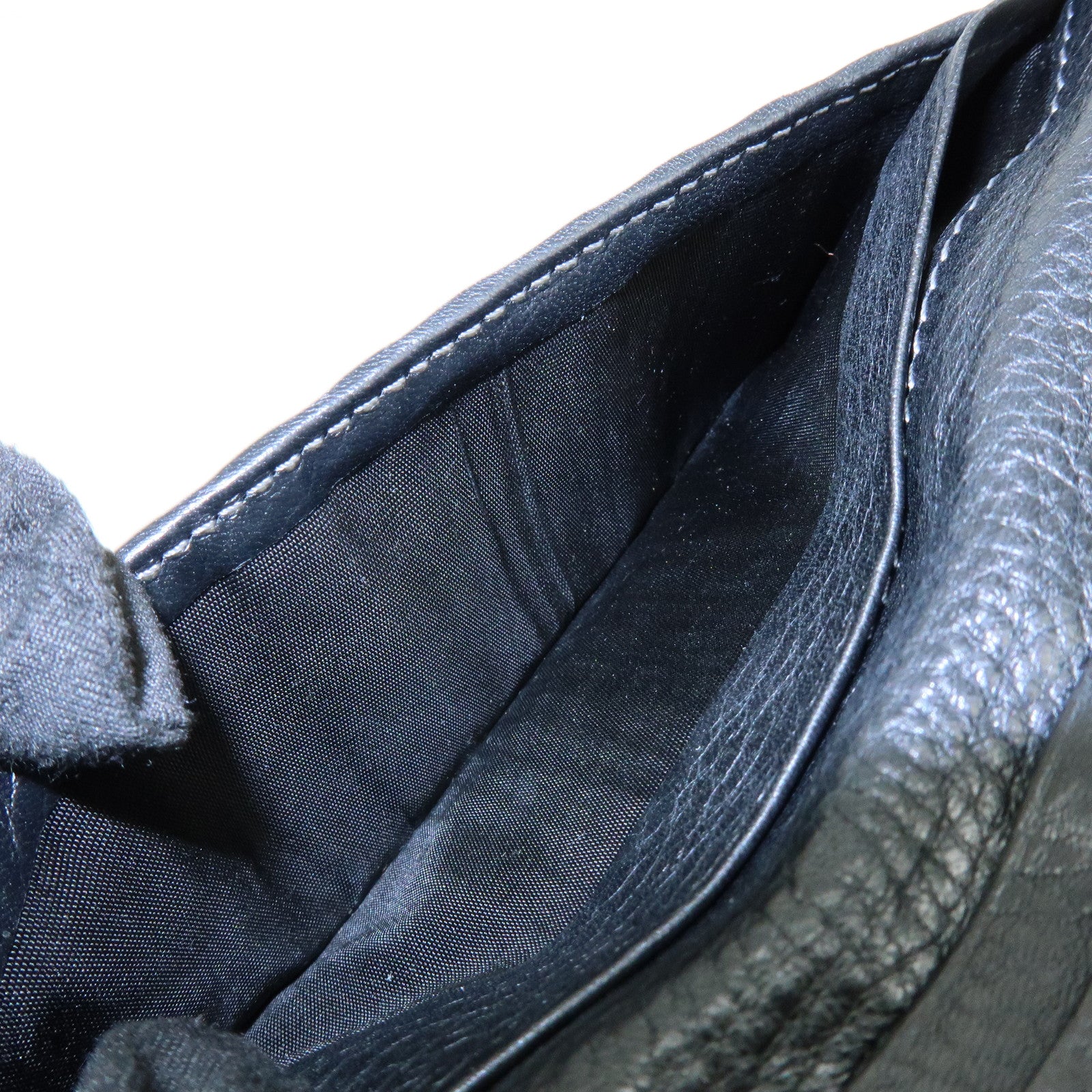 Chloe Paddington Leather Bi-fold Flap Long Wallet Black