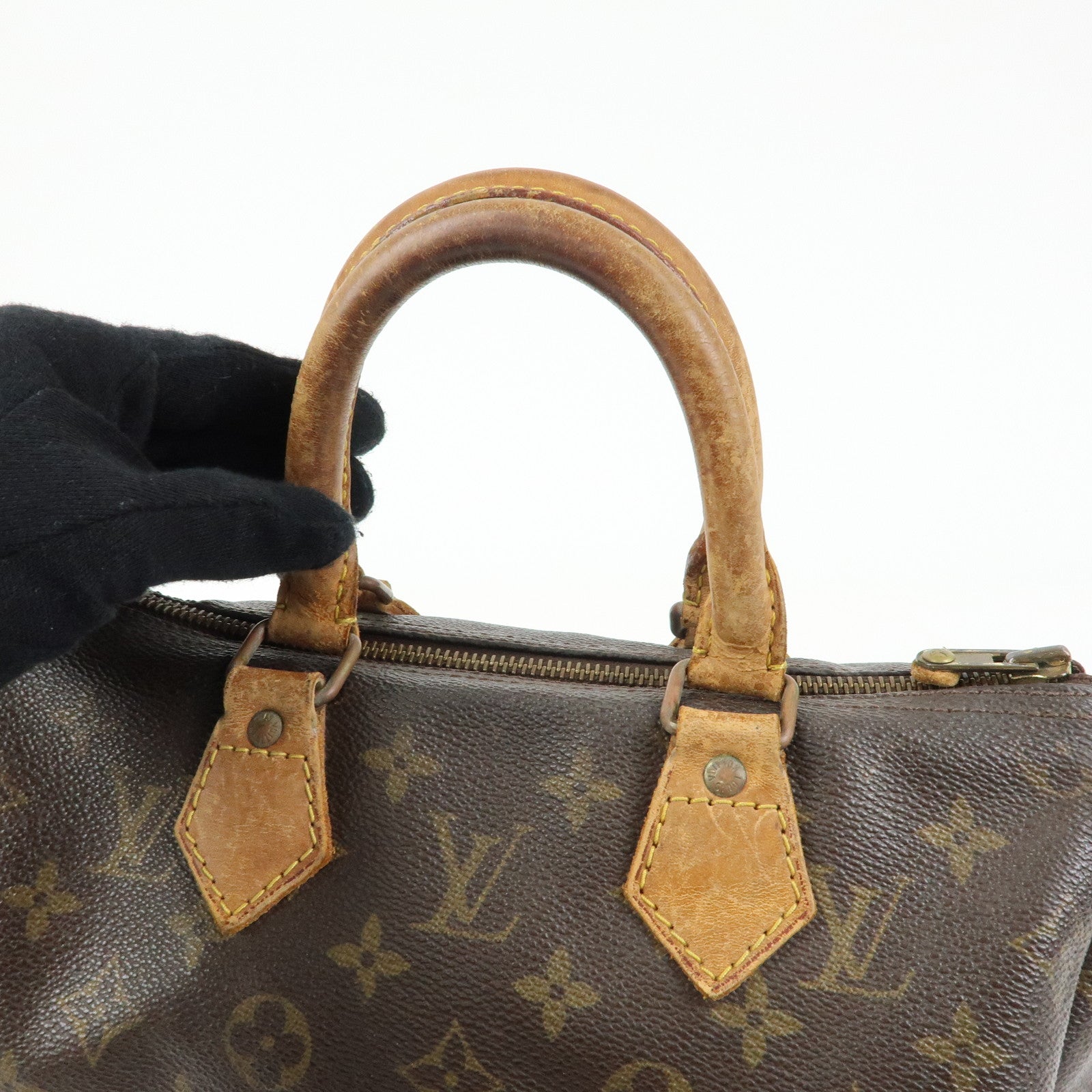 Louis Vuitton Monogram Speedy 25 Boston Bag Hand Bag Brown M41528