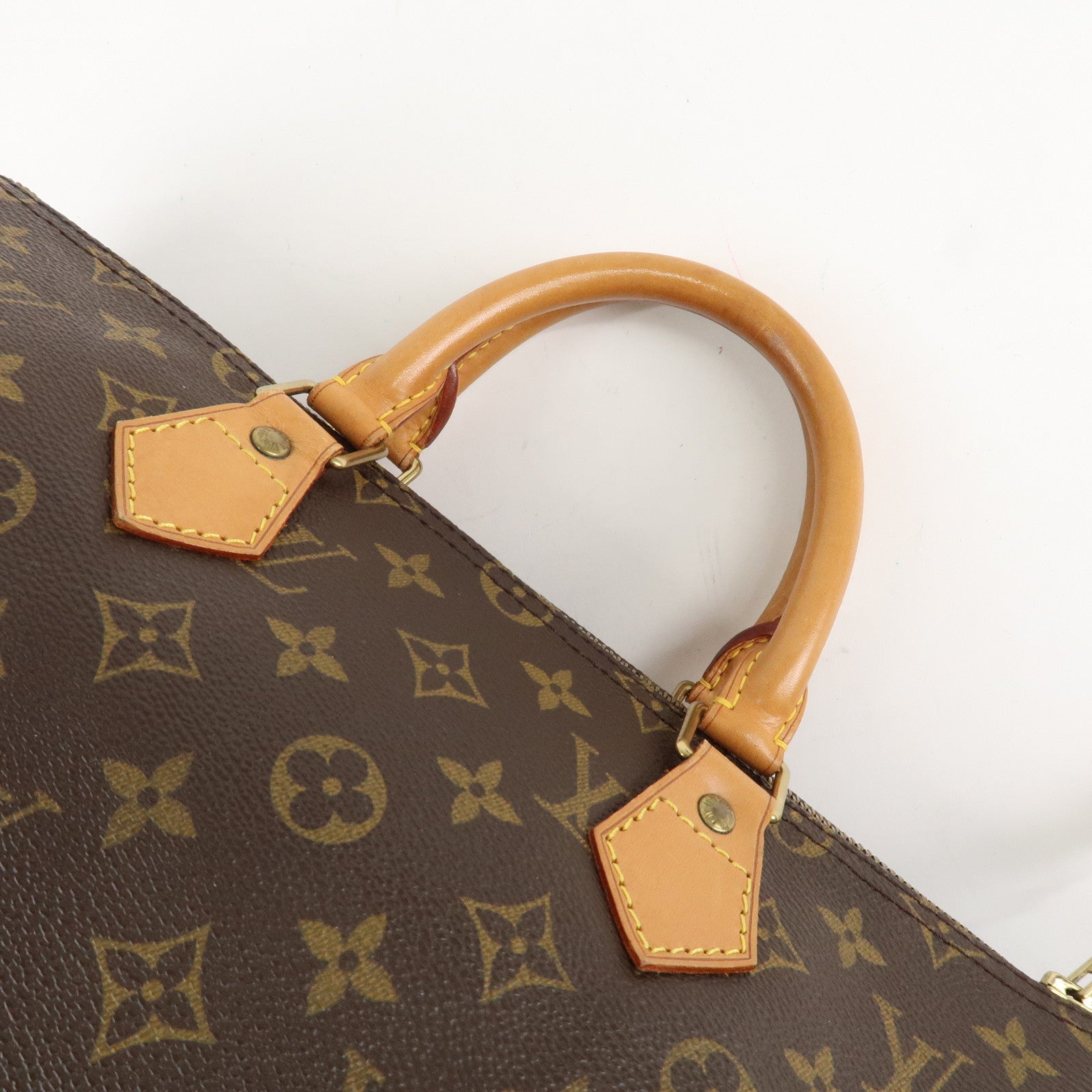 Louis Vuitton Monogram Speedy 35 Hand Bag Boston Bag Brown M41524