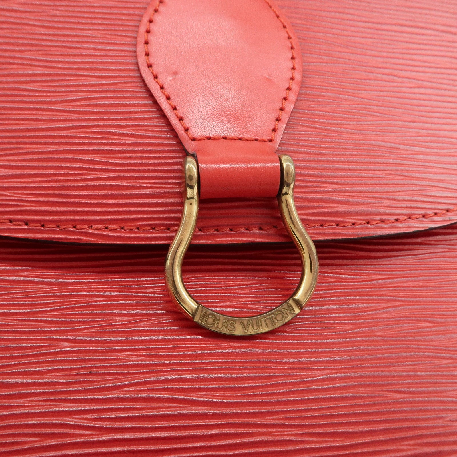 Louis Vuitton Epi Saint Cloud Shoulder Bag Crossbody Bag Red M52197