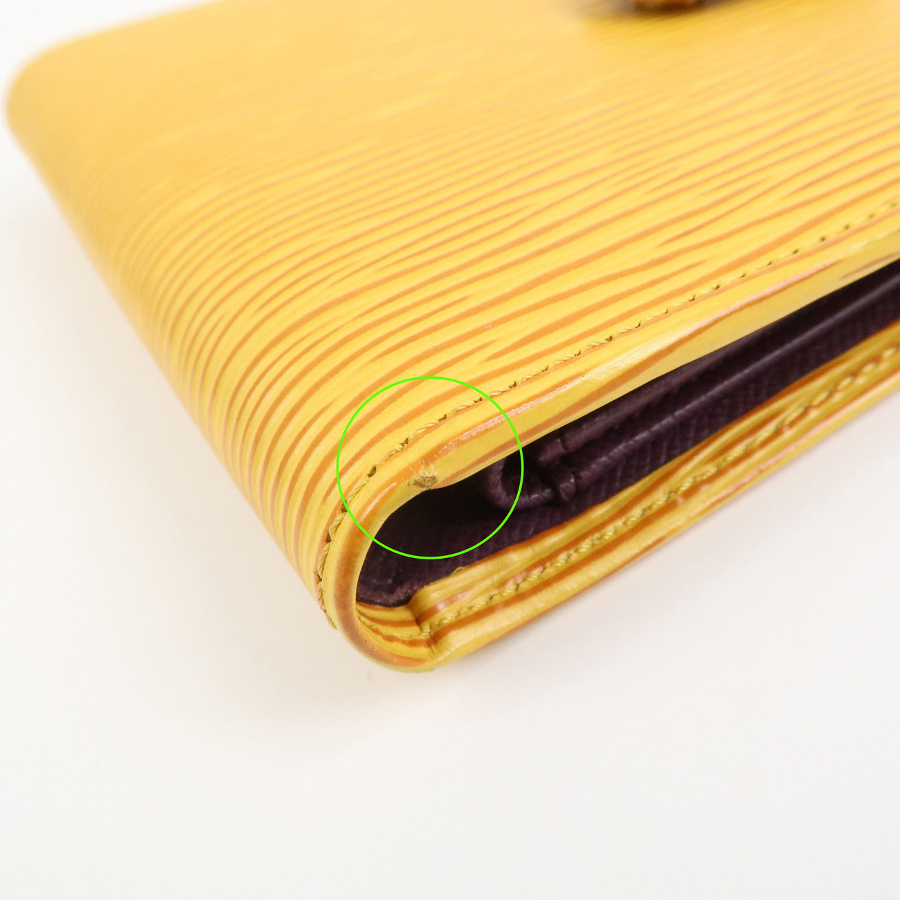 Louis Vuitton Epi Portefeuille Bié Compact Wallet Yellow M63559