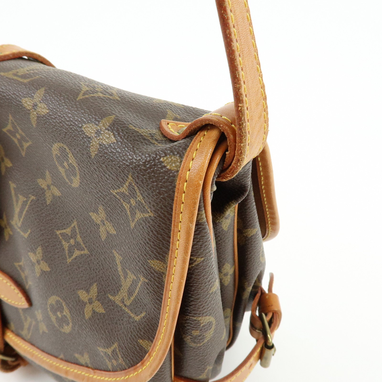 Louis Vuitton Monogram Saumur 30 Shoulder Bag Brown M42256