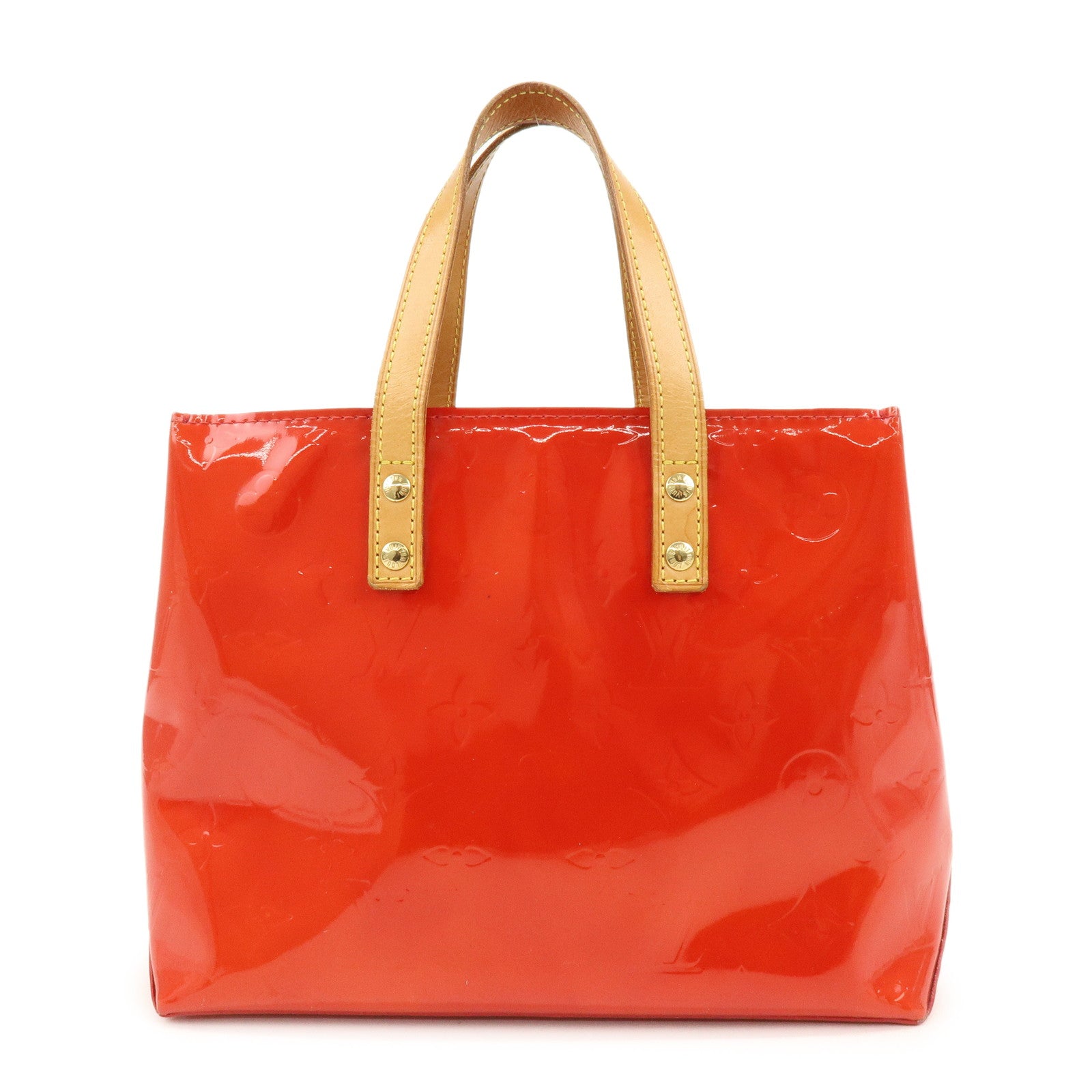 Louis Vuitton Monogram Vernis Lead PM Hand Bag Pomme d'Amour M91990