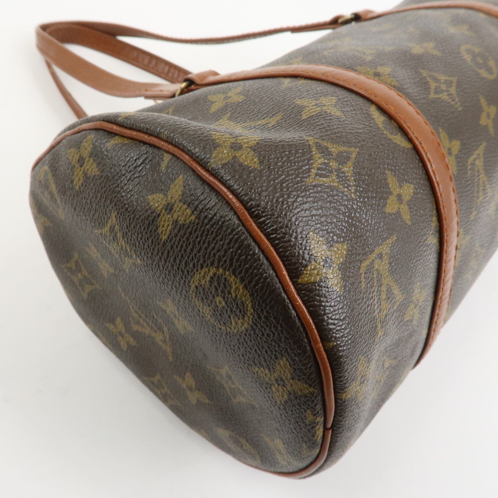 Louis Vuitton Monogram Papillon 30 Hand Bag Brown Old Style M51365