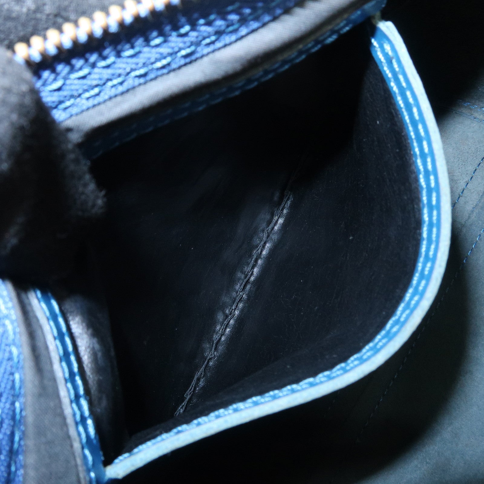 Louis Vuitton Epi Speedy 25 Hand Bag Boston Bag Toledo Blue M43015