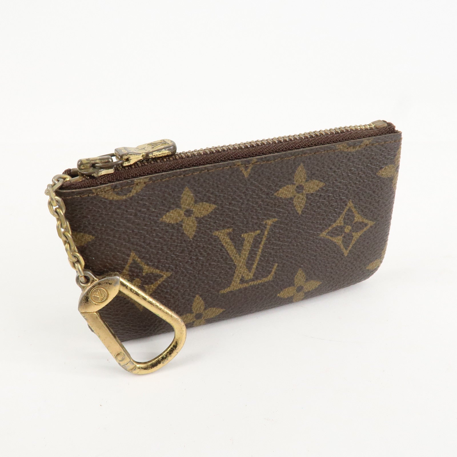 Louis Vuitton Monogram Pochette Cles Coin Case Key Case M62650 Used