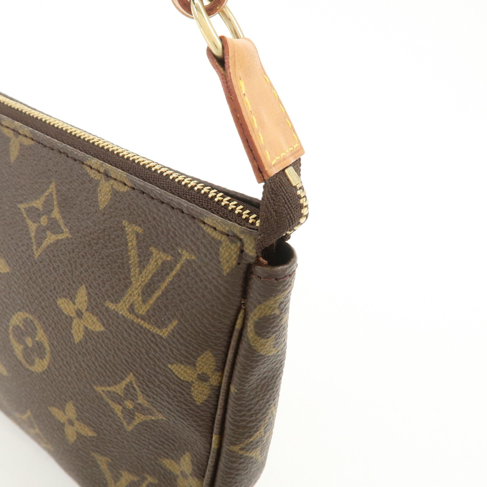 Louis Vuitton Monogram Pochette Accessoires Hand Bag Brown M51980
