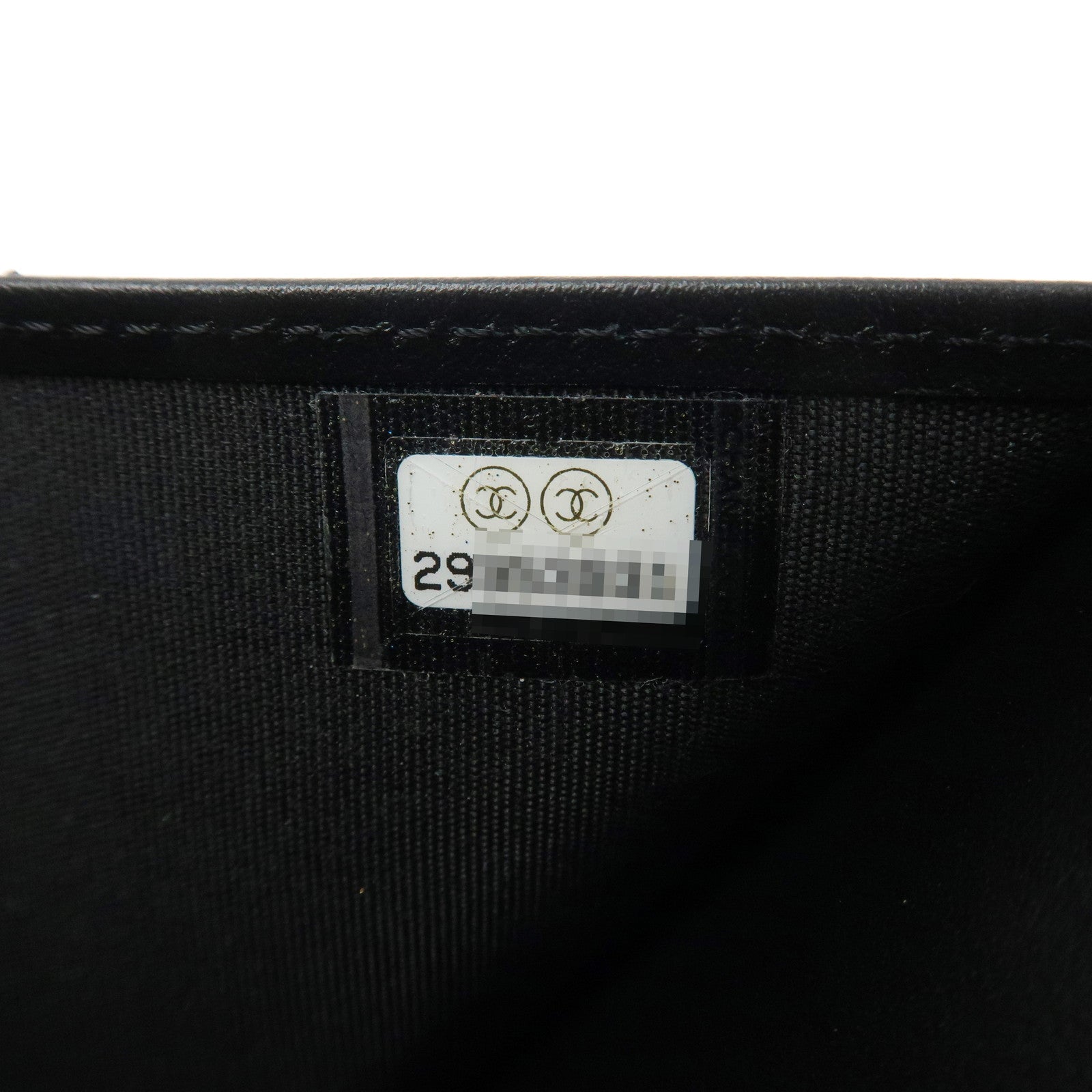 CHANEL Boy CHANEL Small Flap Tri-Fold Wallet Black A84432