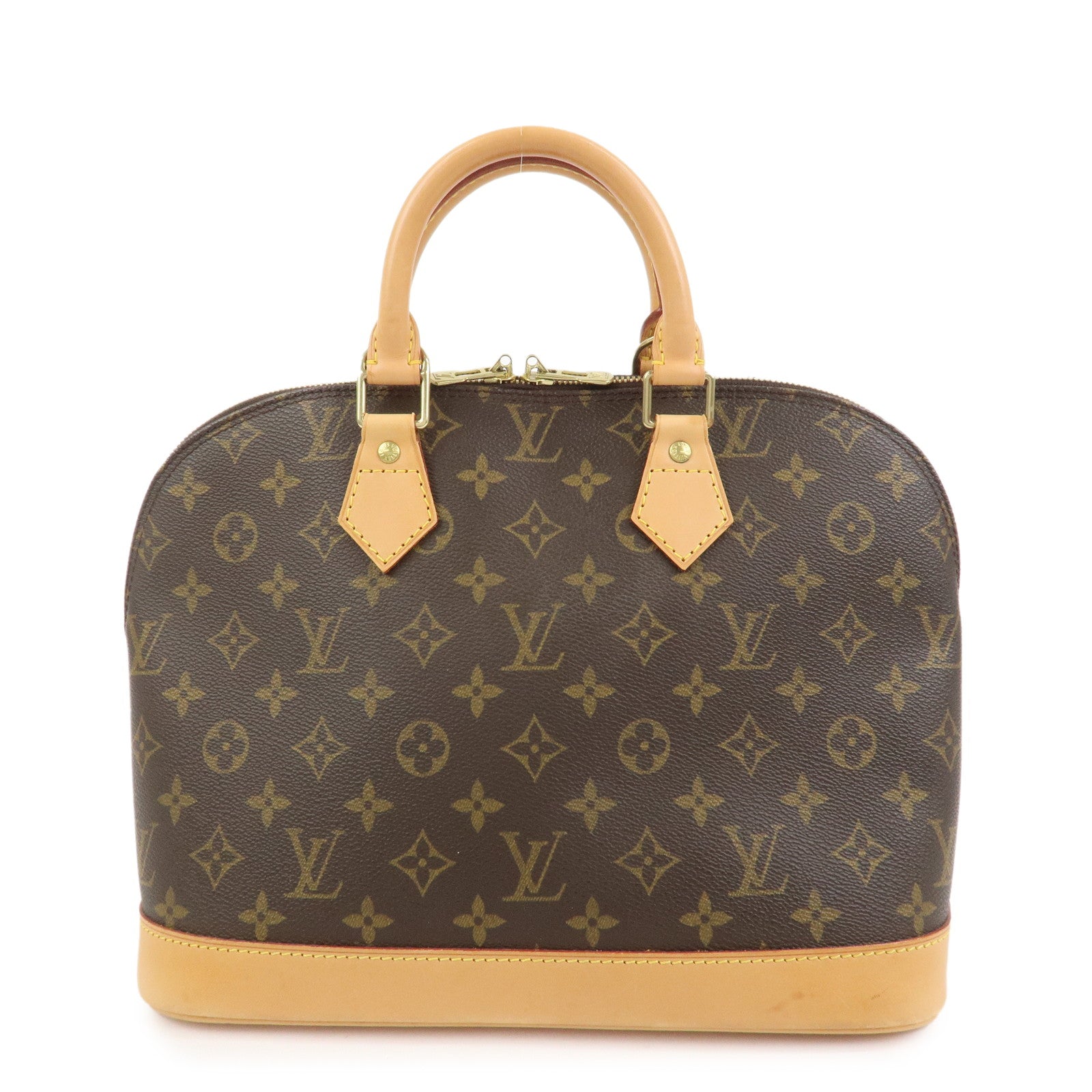 Louis Vuitton Monogram Alma Hand Bag Brown M51130
