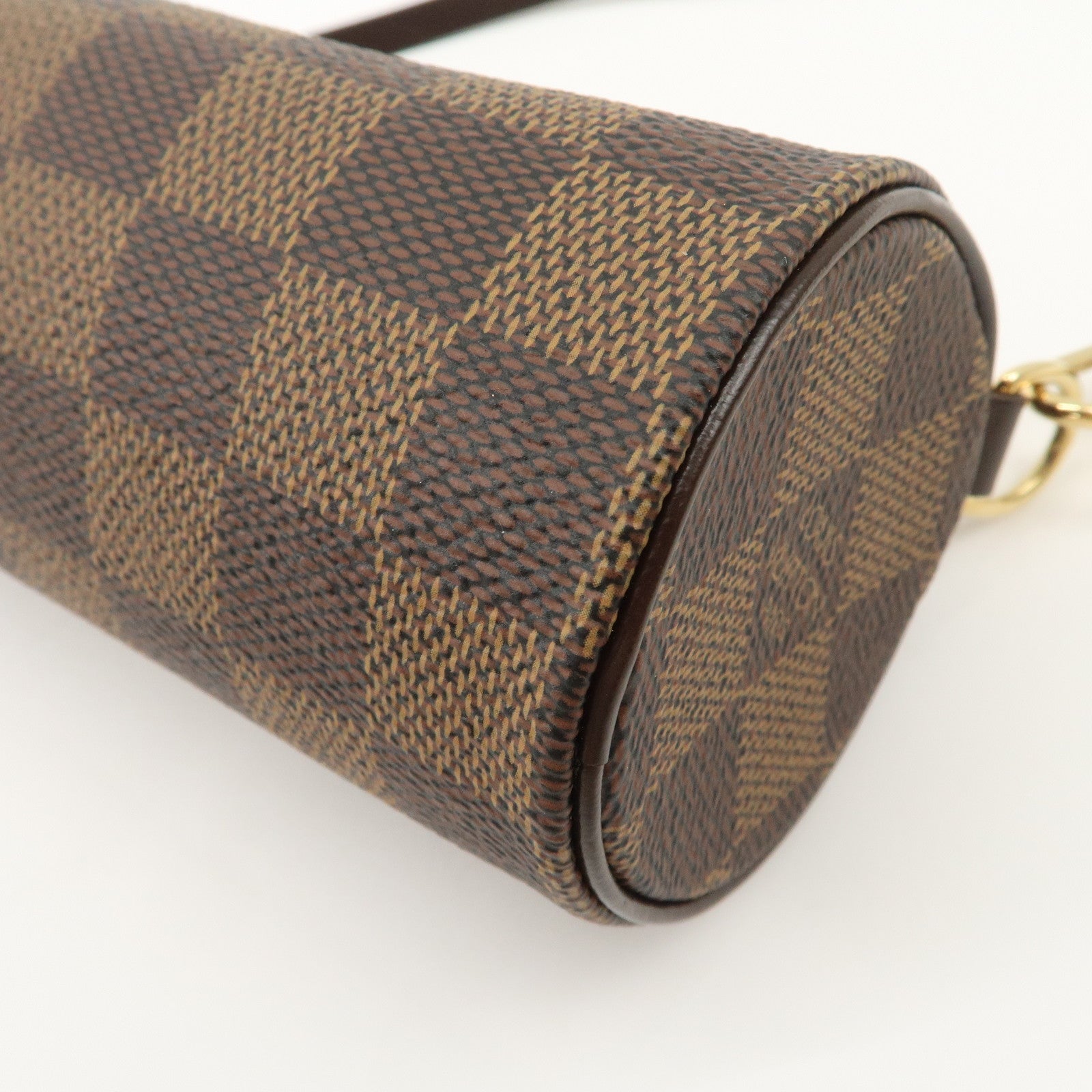 Louis Vuitton Damier Mini Pouch for Papillon Bag Damier Ebene Used