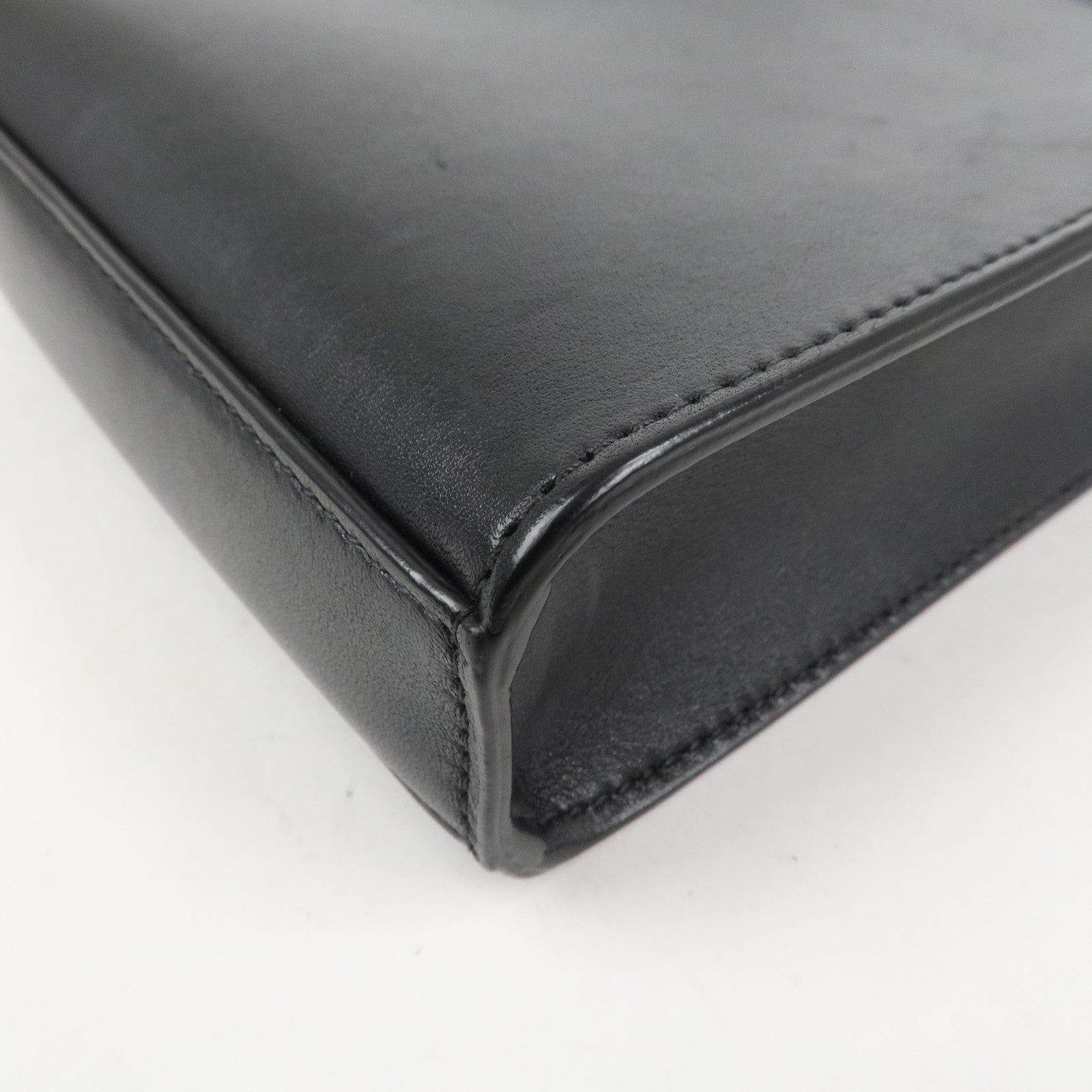 JIL SANDER Tangle Small Logo Leather Shoulder Bag Black