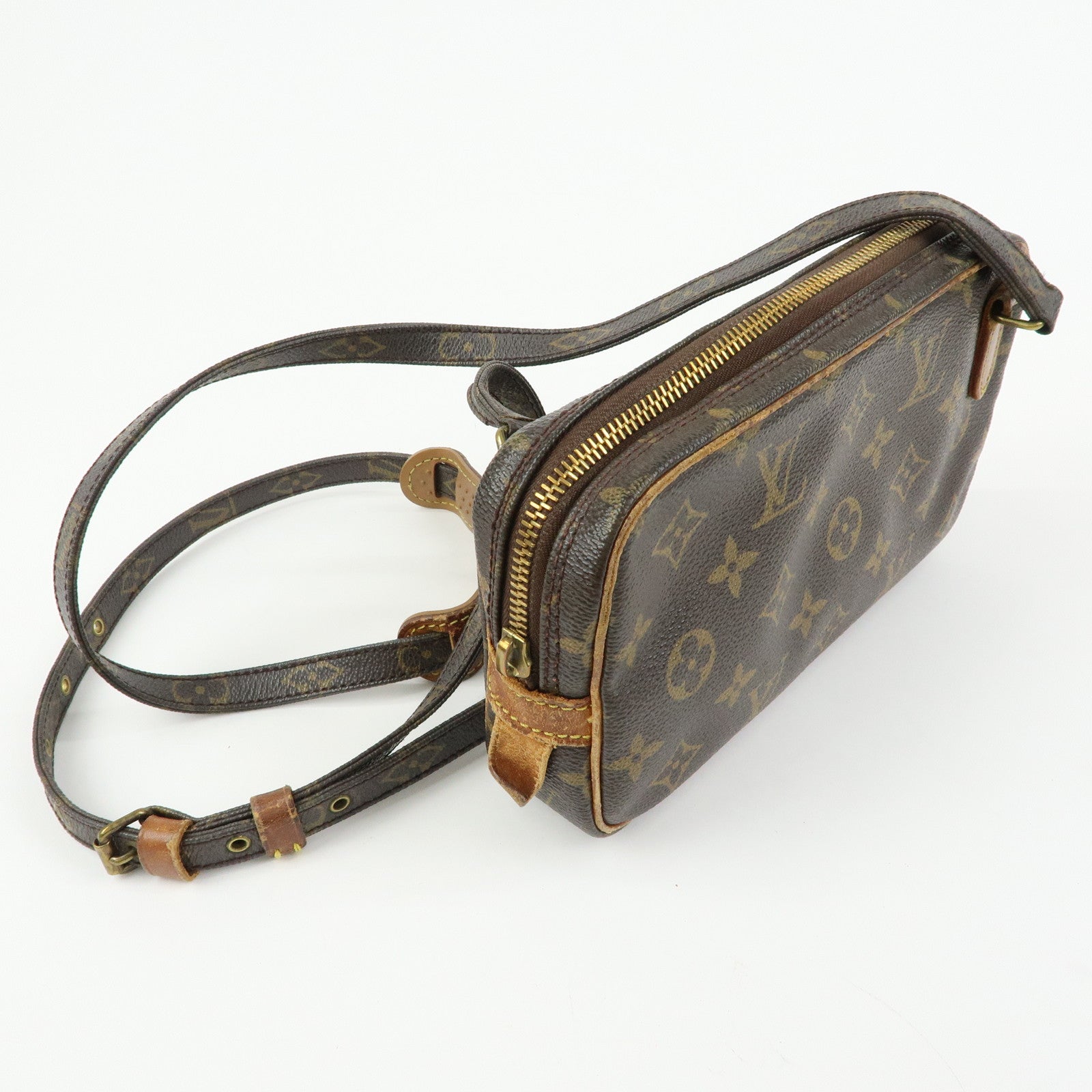 Louis Vuitton Monogram Pochette Marly Bandouliere Bag Brown M51828